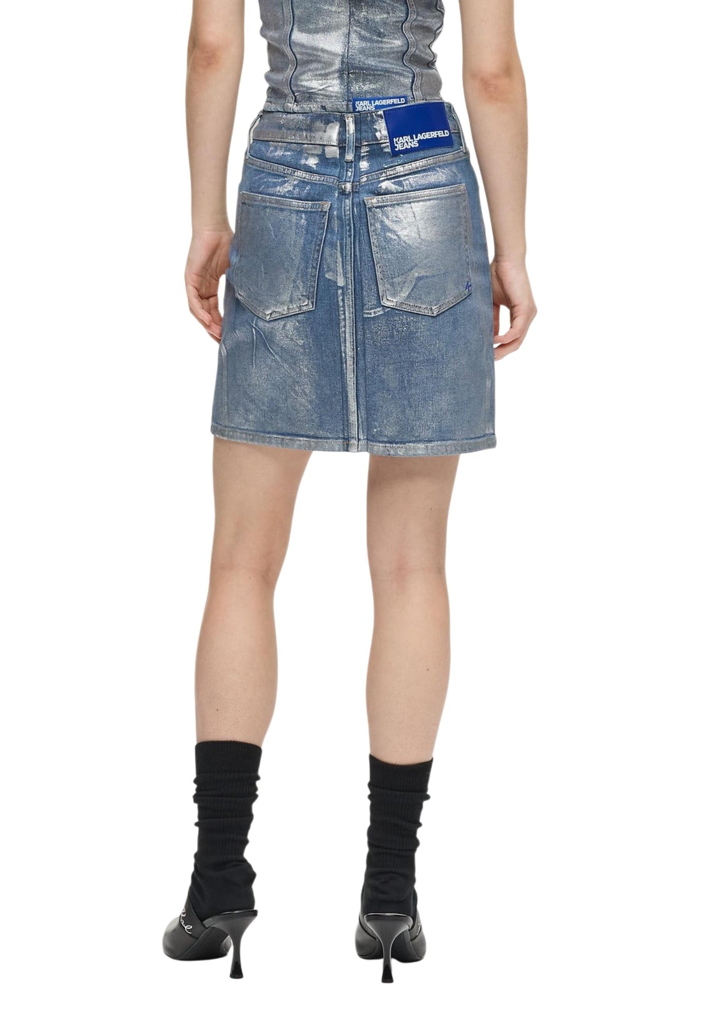 Karl Lagerfeld Jeans Gonna Donna Karl Lagerfeld Jeans B1W12018 light blue light blue