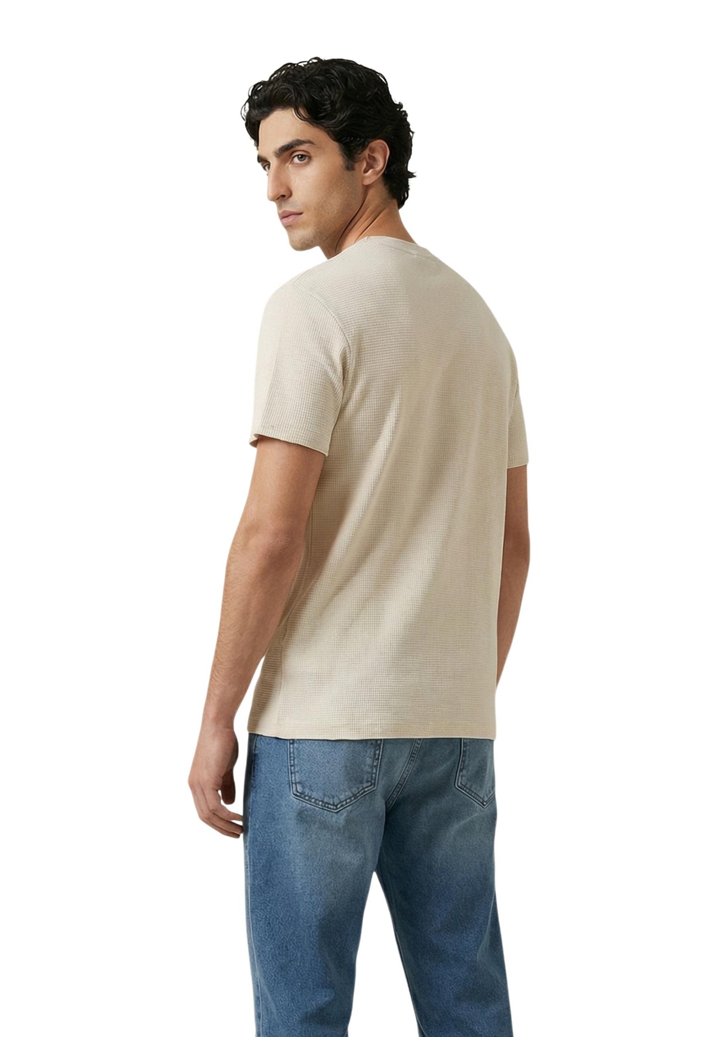 Calvin Klein Jeans T-Shirt Uomo Calvin Klein Jeans LV04RD008G beige beige