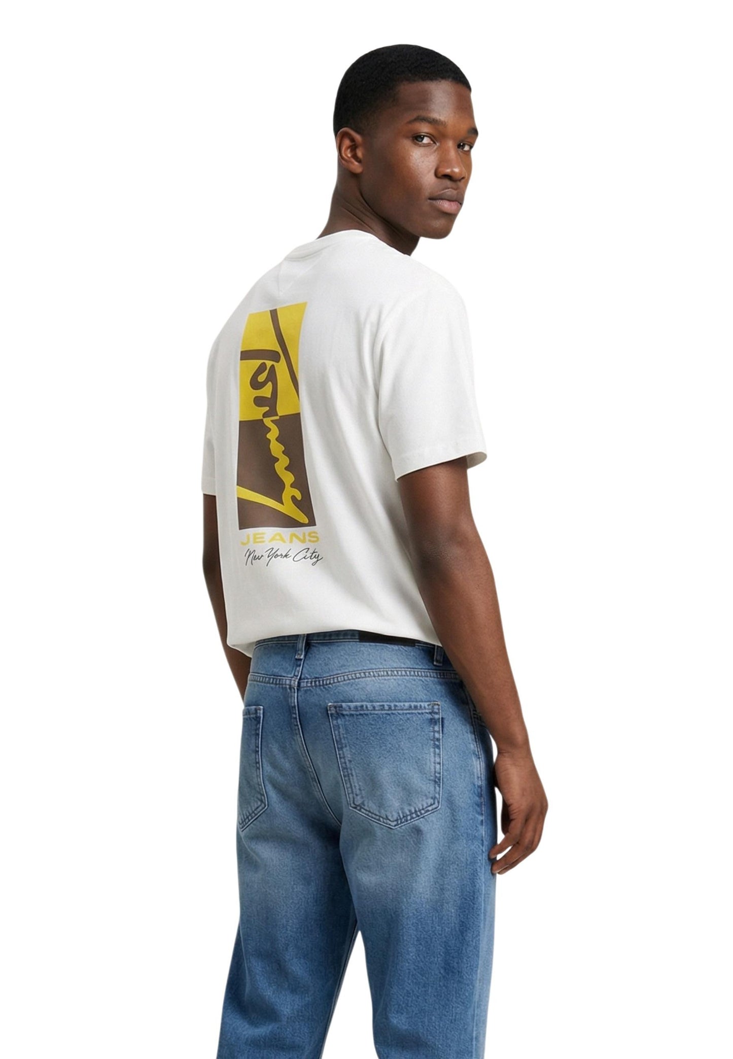 Tommy Hilfiger Jeans T-Shirt Uomo Tommy Hilfiger Jeans DM0DM22532 white white