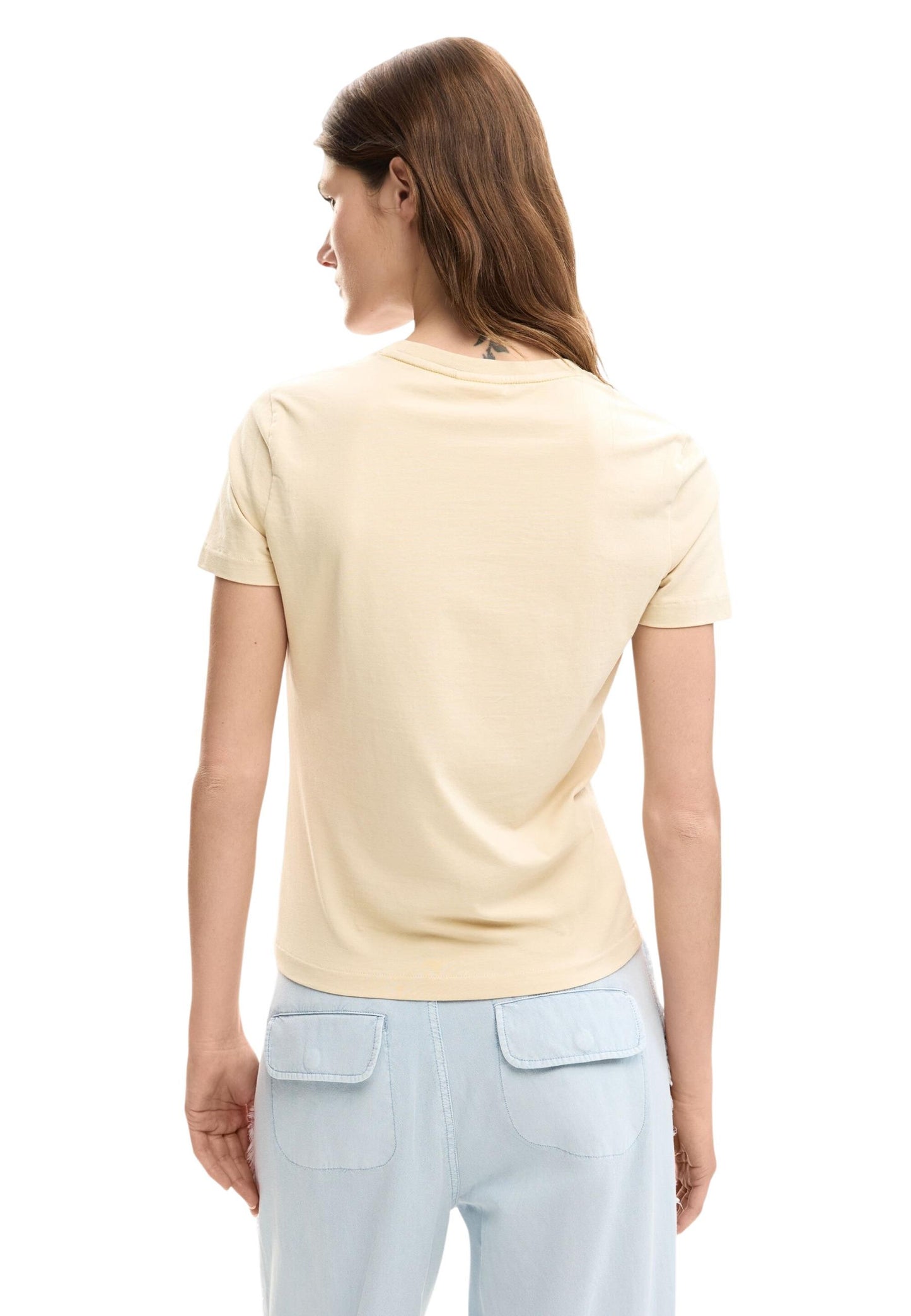 Desigual T-Shirt Donna Desigual 26SWTK03 beige beige