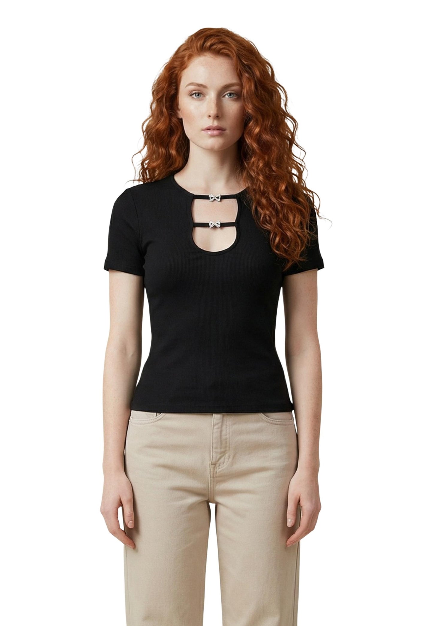 Only T-Shirt Donna Only 15369287 black black