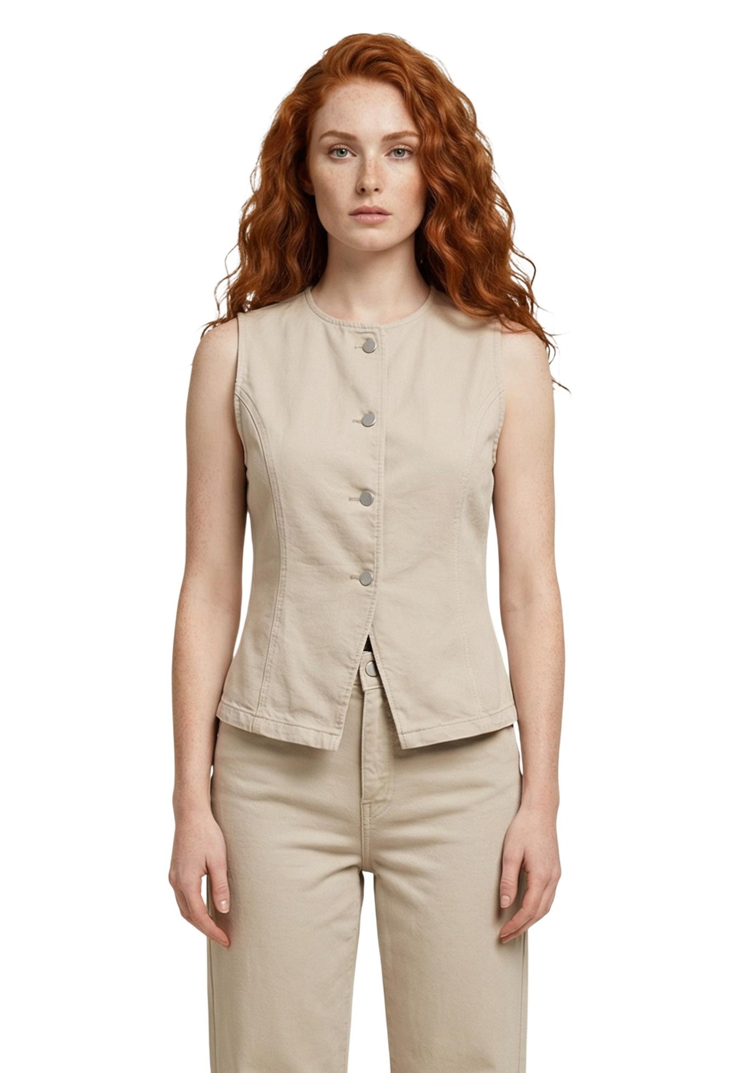 Only Gilet Donna Only 15364370 beige beige