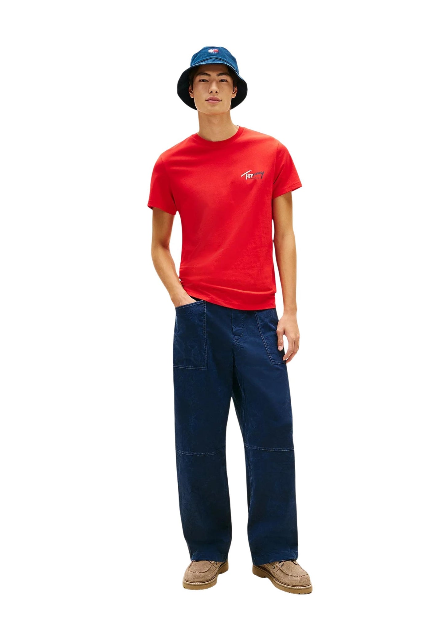 Tommy Hilfiger Jeans T-Shirt Uomo Tommy Hilfiger Jeans DM0DM22538 red red