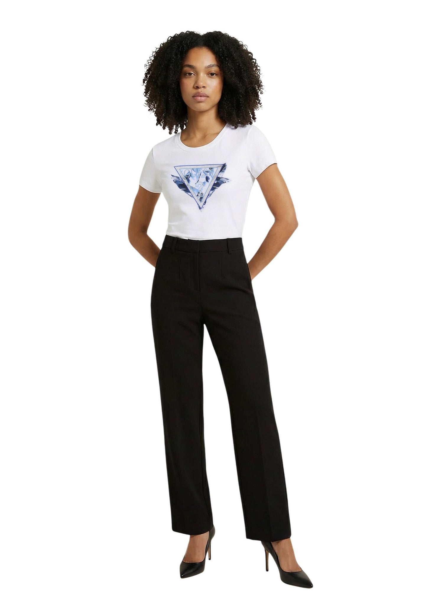 Guess T-Shirt Donna Guess W6GI11 K3026 white white