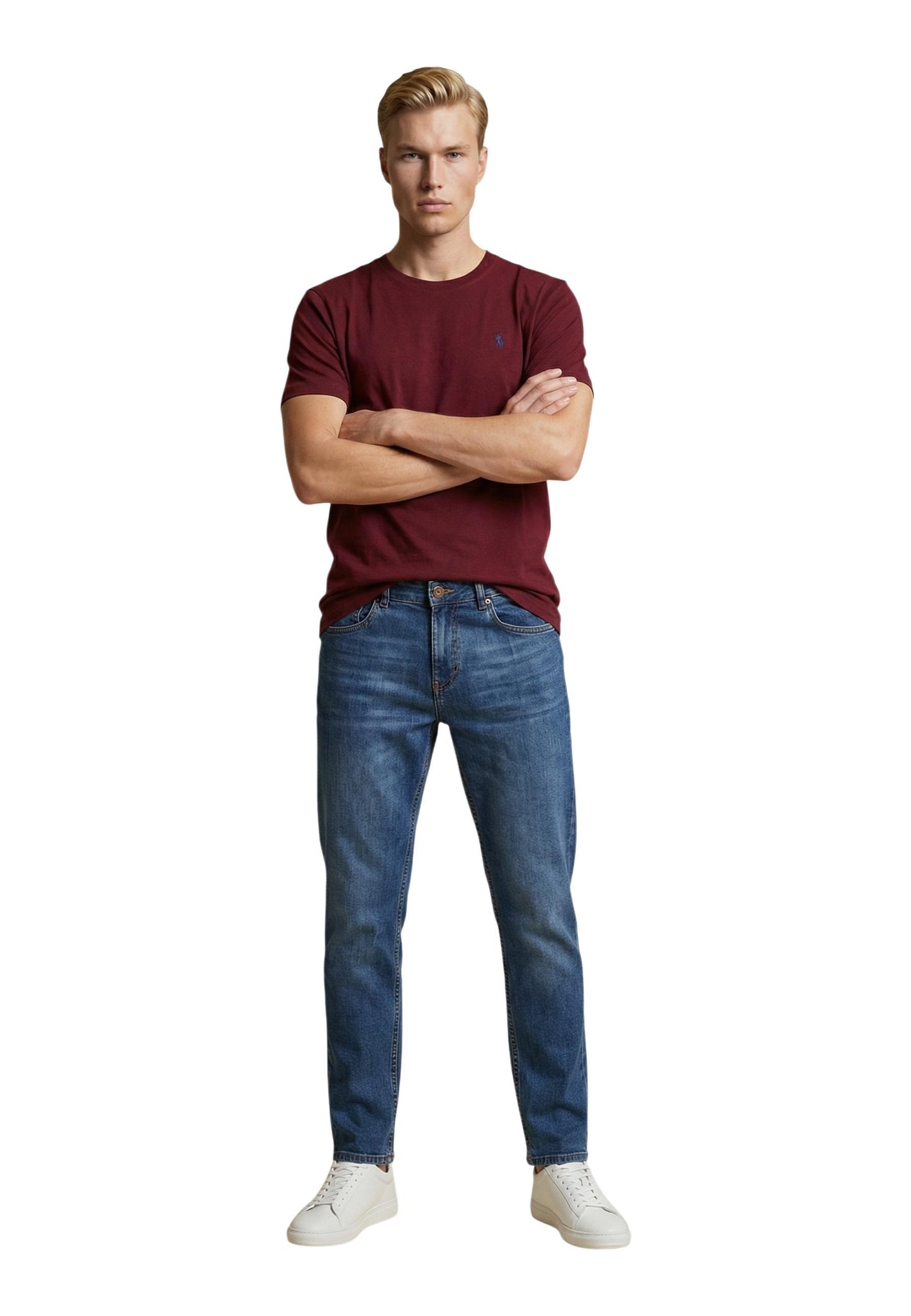 U.s. Polo Assn. T-Shirt Uomo U.S. Polo Assn. US43 154094 bordeaux bordeaux