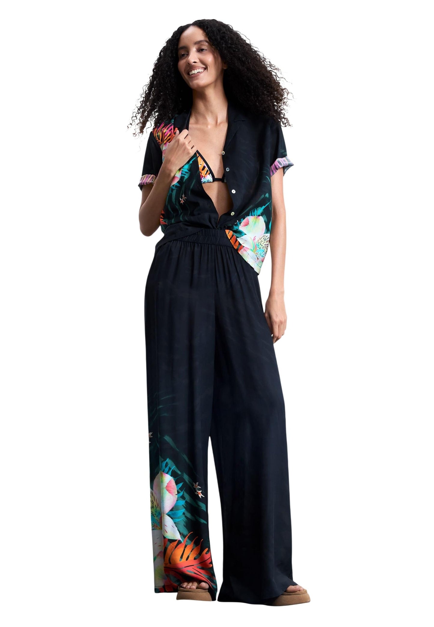 Desigual Pantaloni Donna Desigual 26SWPW52 black black