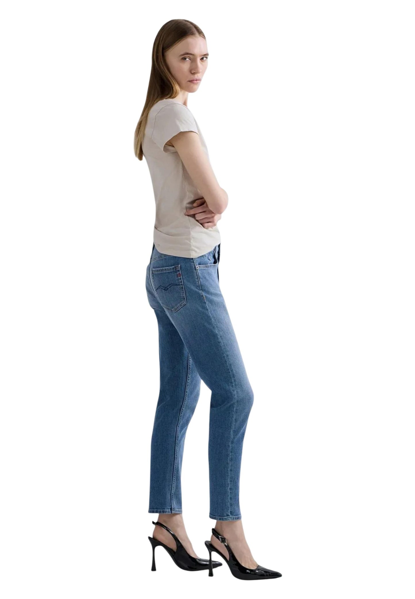 Replay Jeans Donna Replay SLIM BOYFIT blue blue