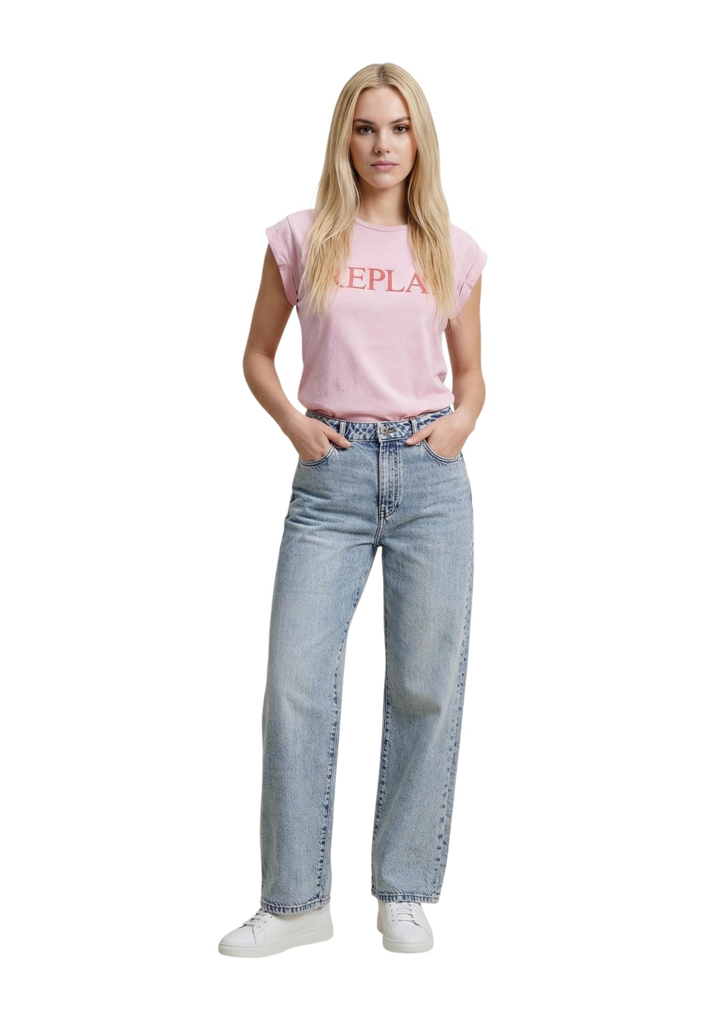 Replay T-Shirt Donna Replay REGULAR pink pink