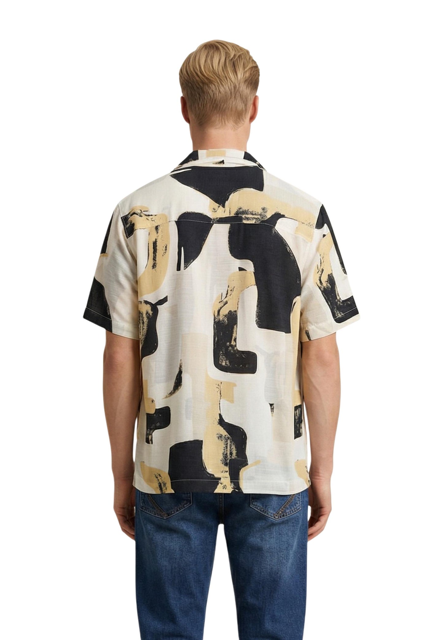 Only & Sons Camicia Uomo Only & Sons Onsharvi Rlx Resort Ss 041 Aop Shirt yellow yellow