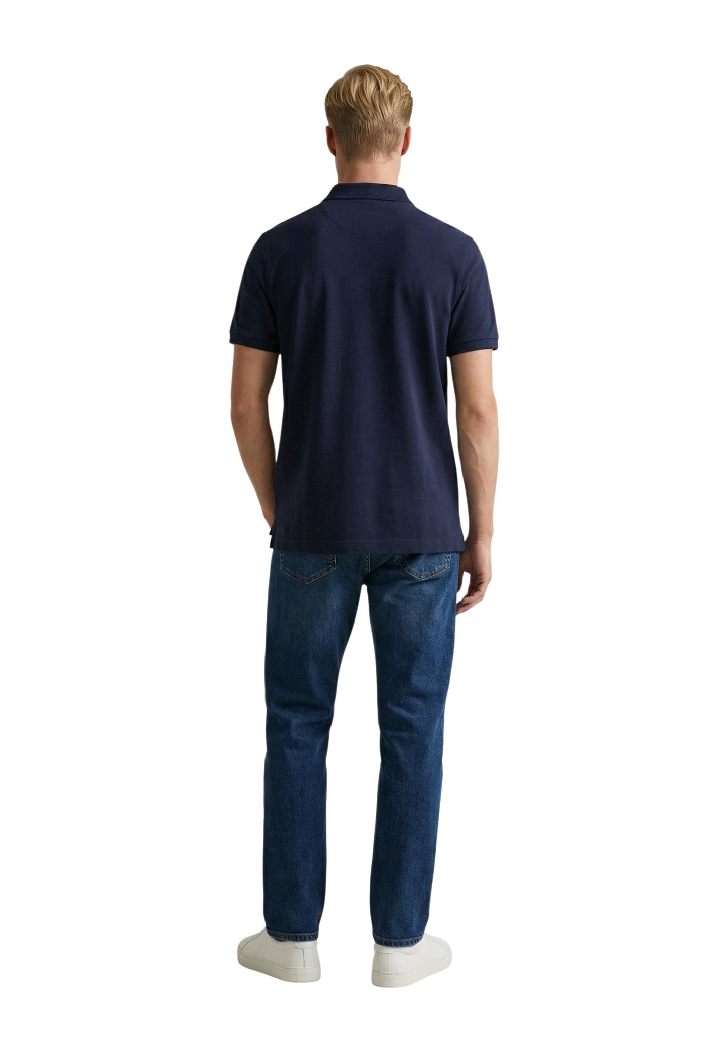 Gant Polo Uomo Gant REG SHIELD SS PIQUE POLO blue blue