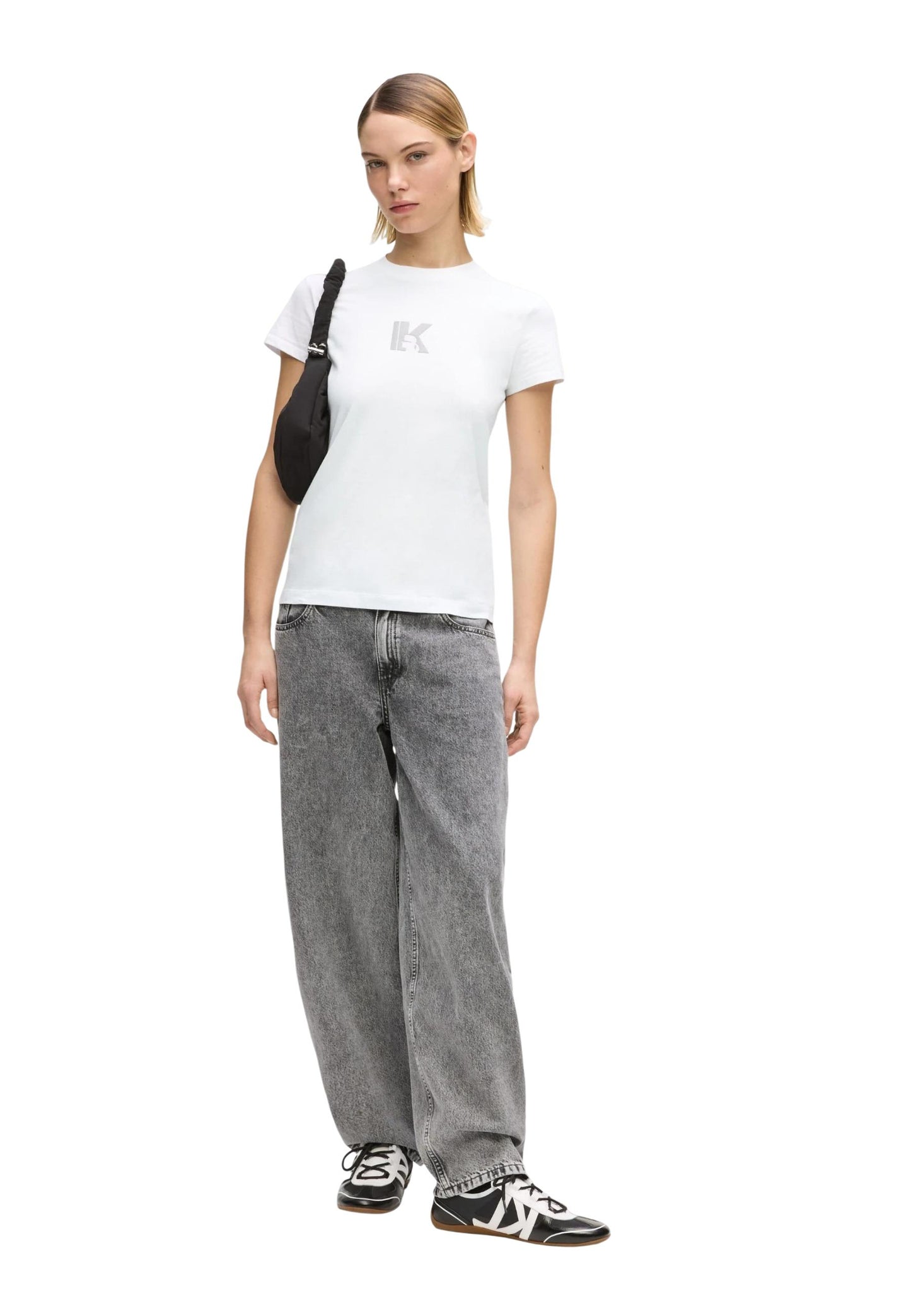 Karl Lagerfeld Jeans T-Shirt Donna Karl Lagerfeld Jeans KLJ Slim Ss K Logo Tee white white