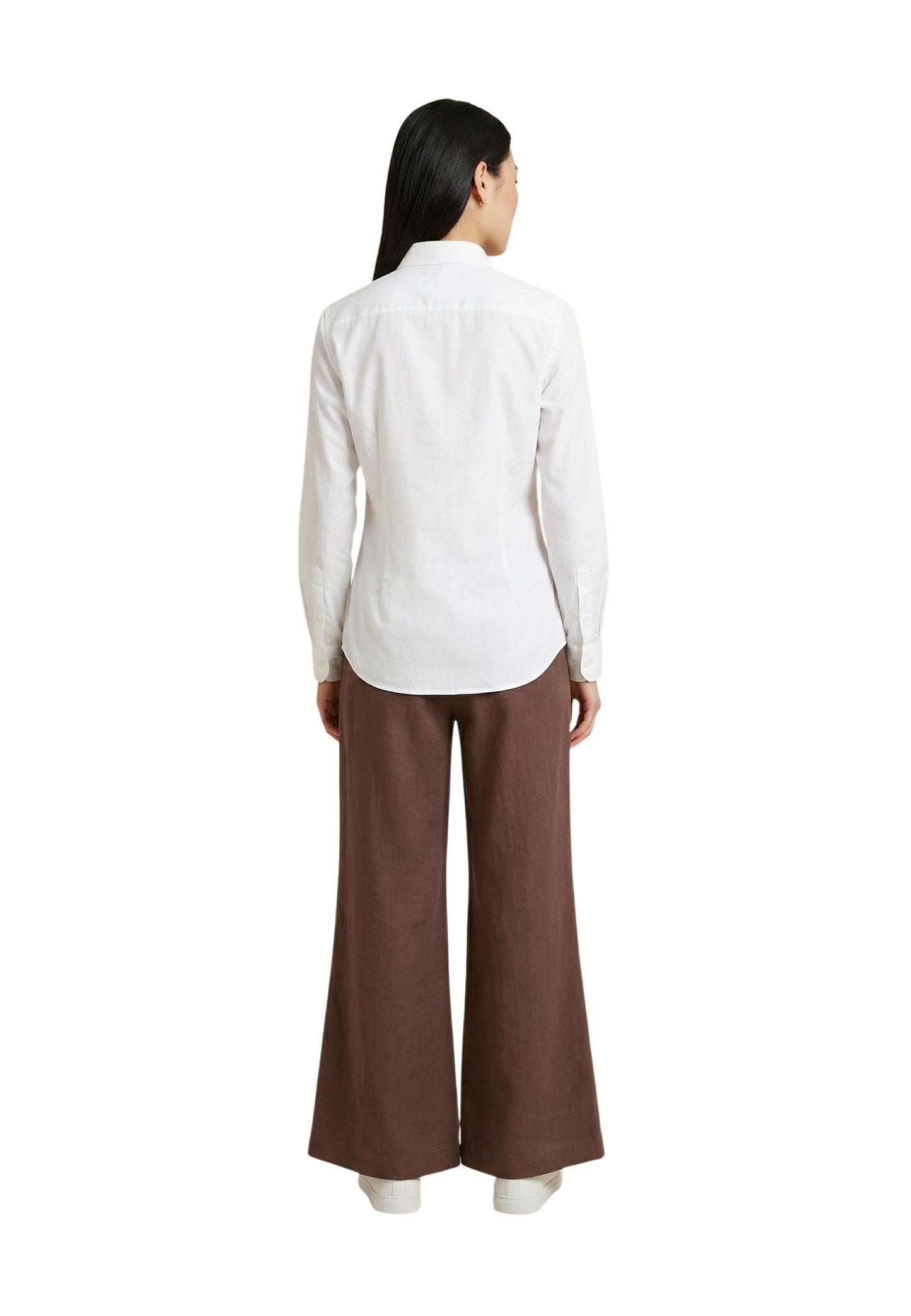 Only Pantaloni Donna Only Onlita Mw Linen Look Wide Tlr brown brown