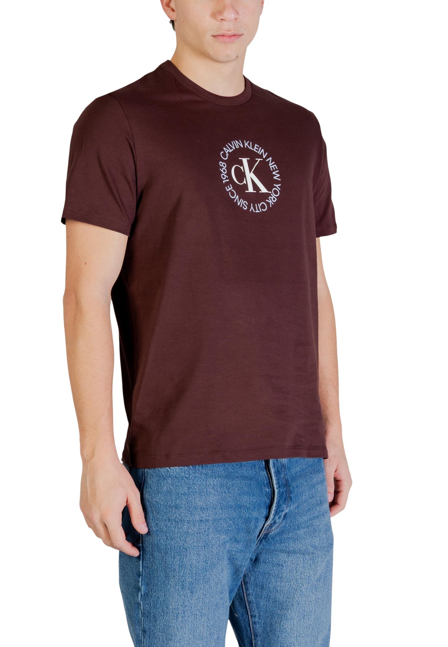 Calvin Klein Jeans T-Shirt Uomo Calvin Klein Jeans brown brown