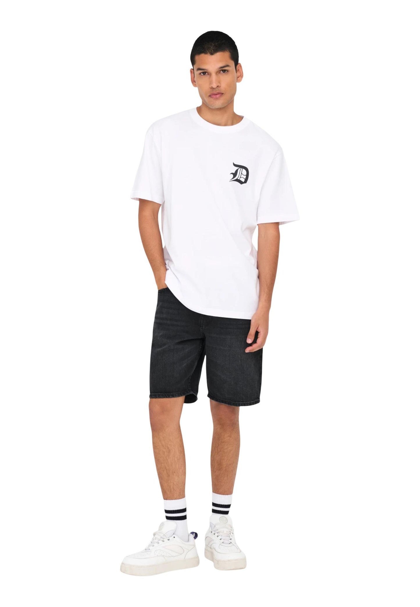 Only & Sons Bermuda Uomo Only & Sons Onsedge Black 2047 Tai Dnm Noos black black