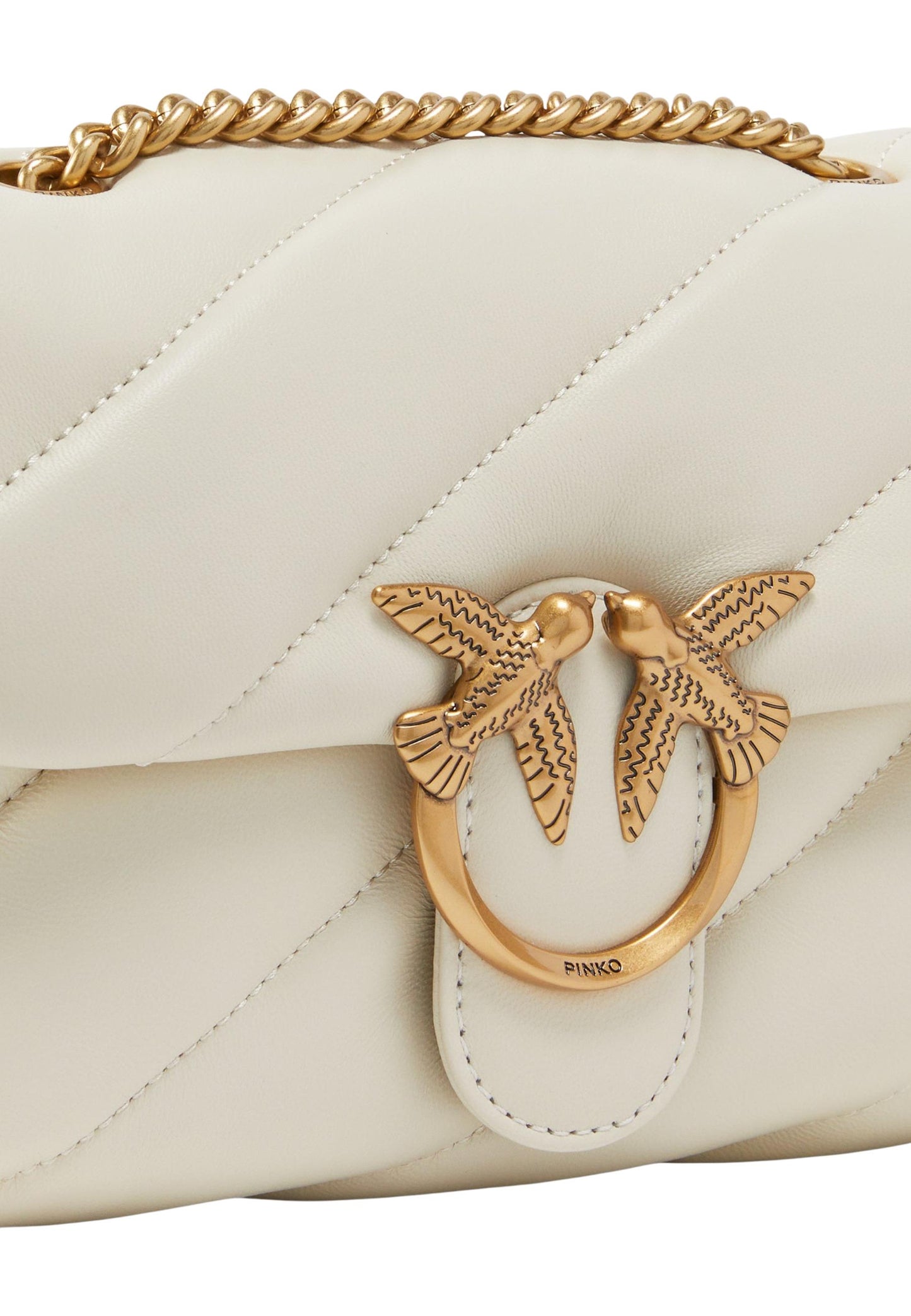 Pinko Borsa Donna Pinko LOVE PUFF MINI CL SHEEP NAPPA white white