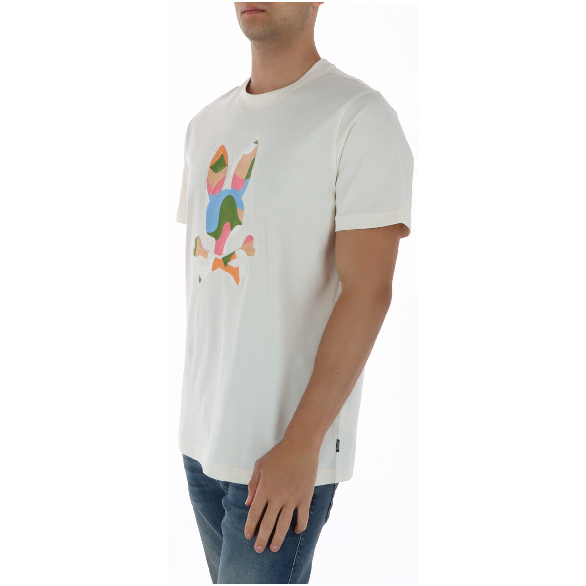 Psycho Bunny T-Shirt Uomo Psycho Bunny MT0200250 white white