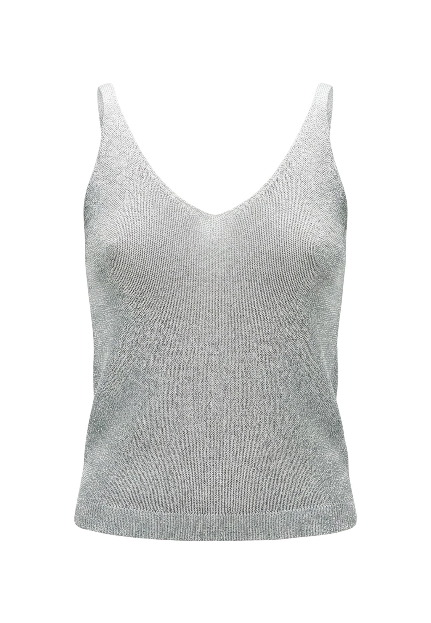 Only Canotta Donna Only Onlshina Sl Glitter Top Knt light blue light blue
