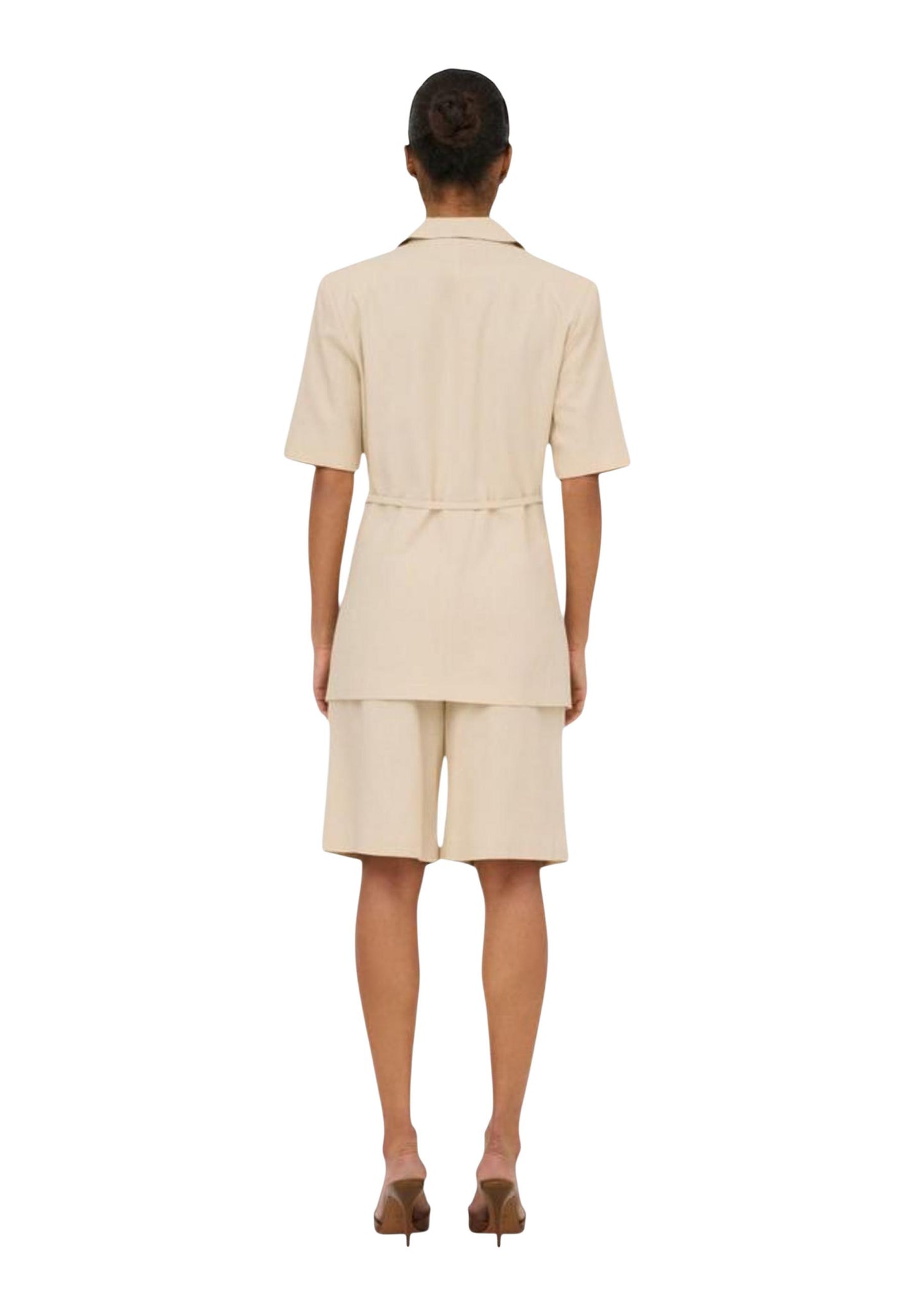 Jacqueline De Yong Shorts Donna Jacqueline De Yong Jdynaomi Linen Mw Bermuda Shorts Tlr beige beige