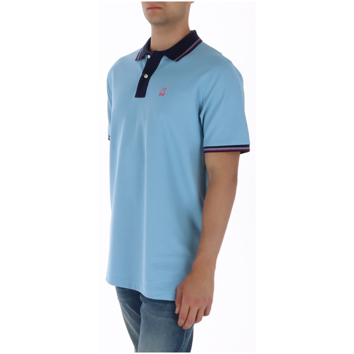 Psycho Bunny Polo Uomo Psycho Bunny MT0100120 light blue light blue