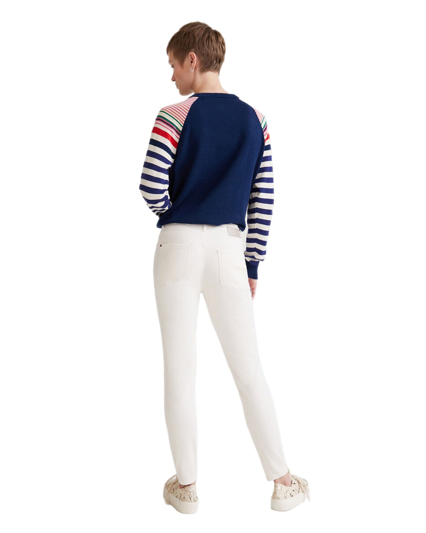 Desigual Jeans Donna Desigual 22SWDD04 white Bianco