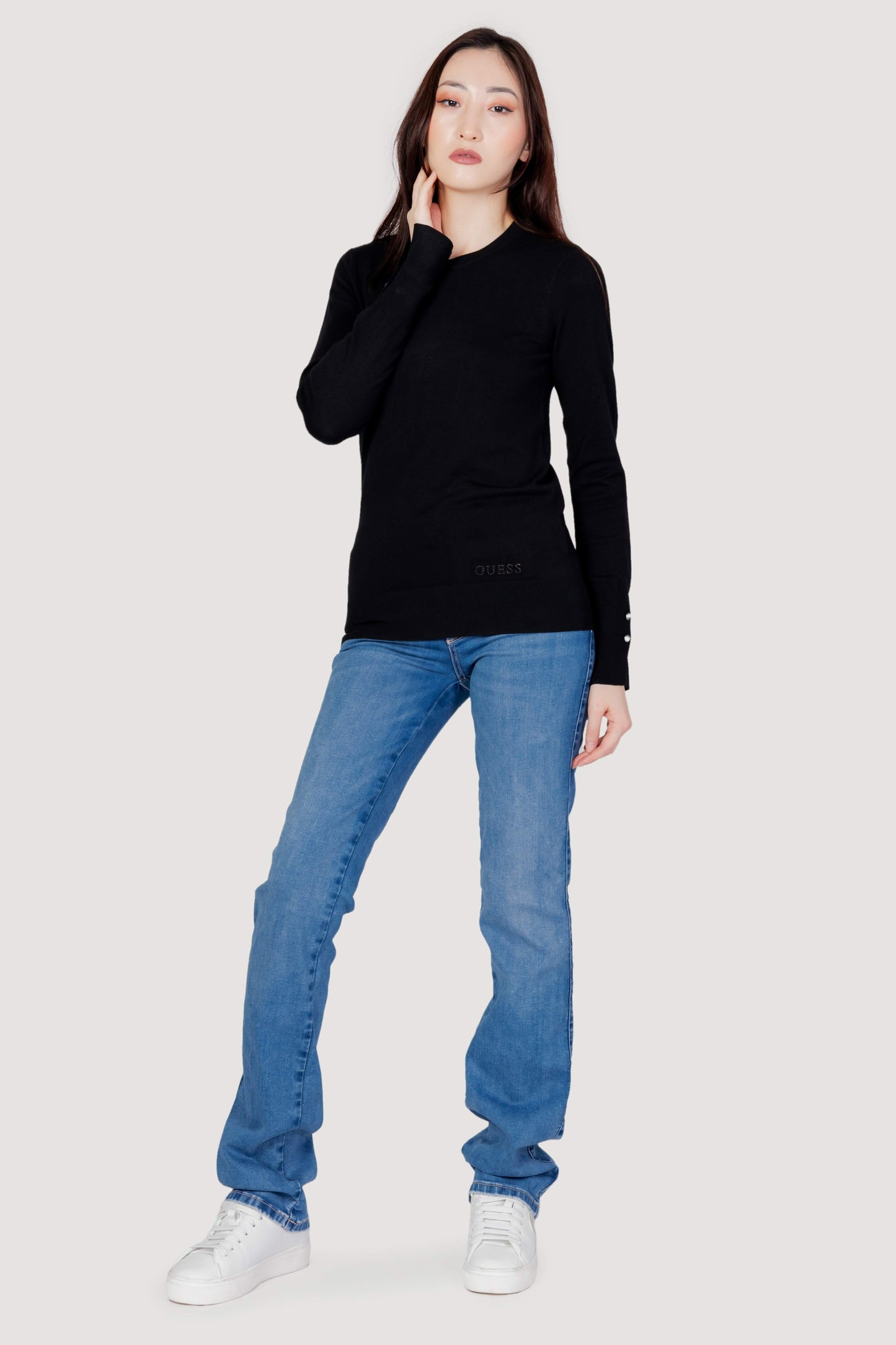 Guess Maglia Donna Guess W2YR30Z2V62 black Nero