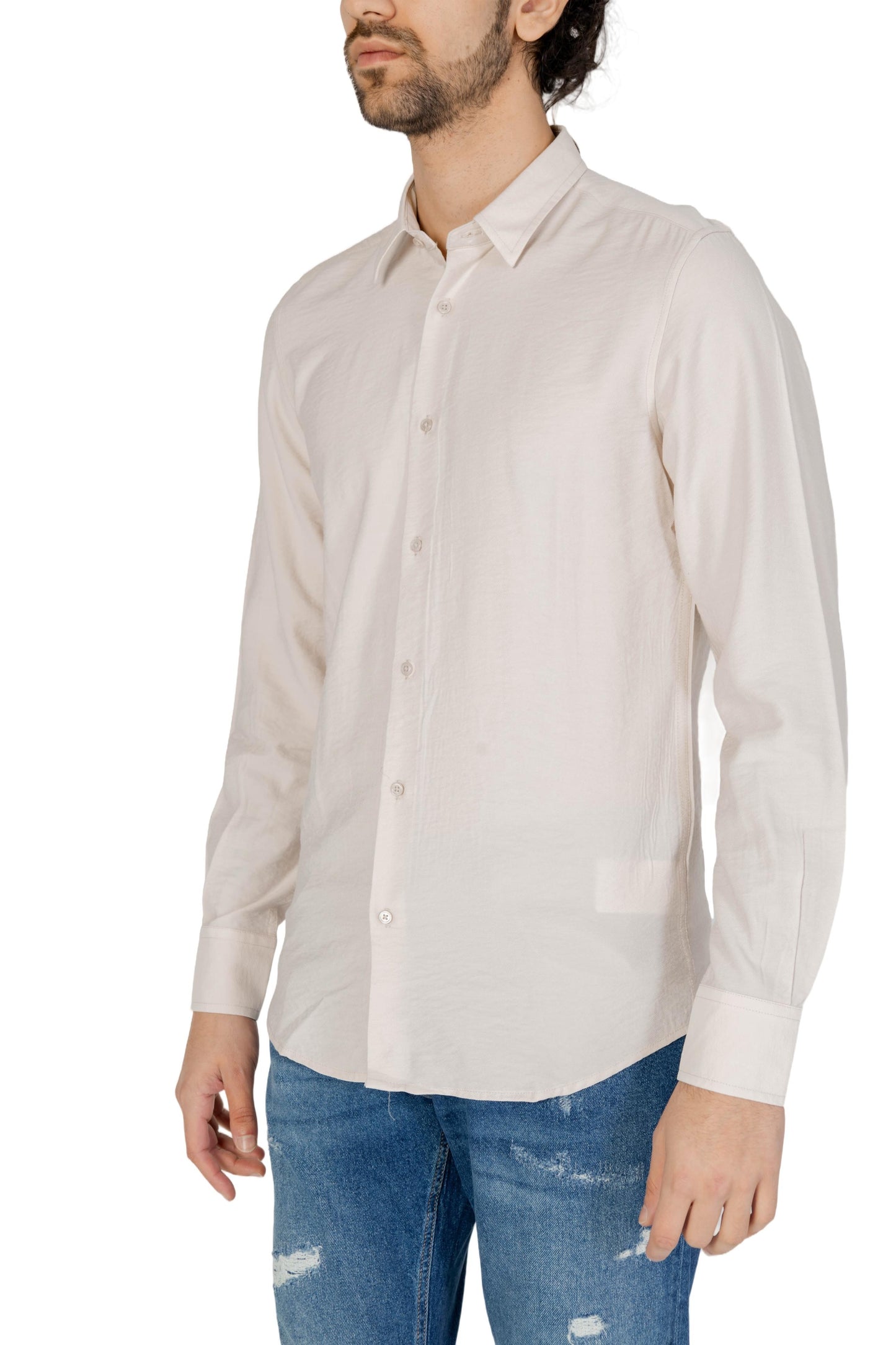 Antony Morato Camicia Uomo Antony Morato MMSL00721-FA400082 beige Beige