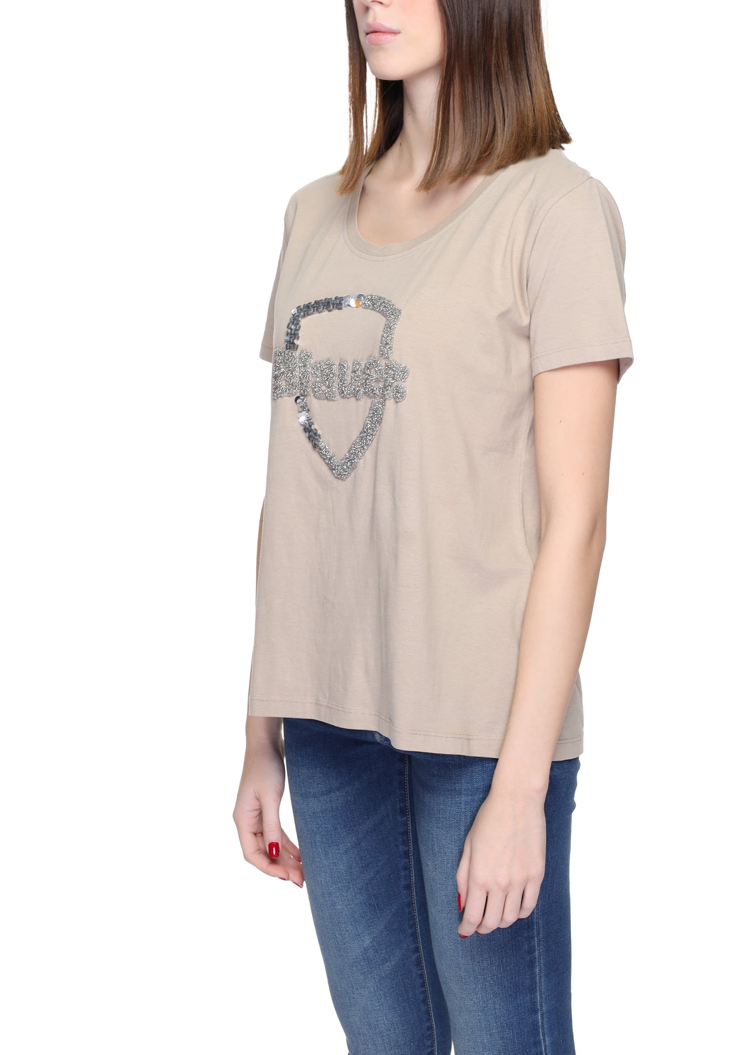 Blauer T-Shirt Donna Blauer 24SBLDH02383 beige Beige