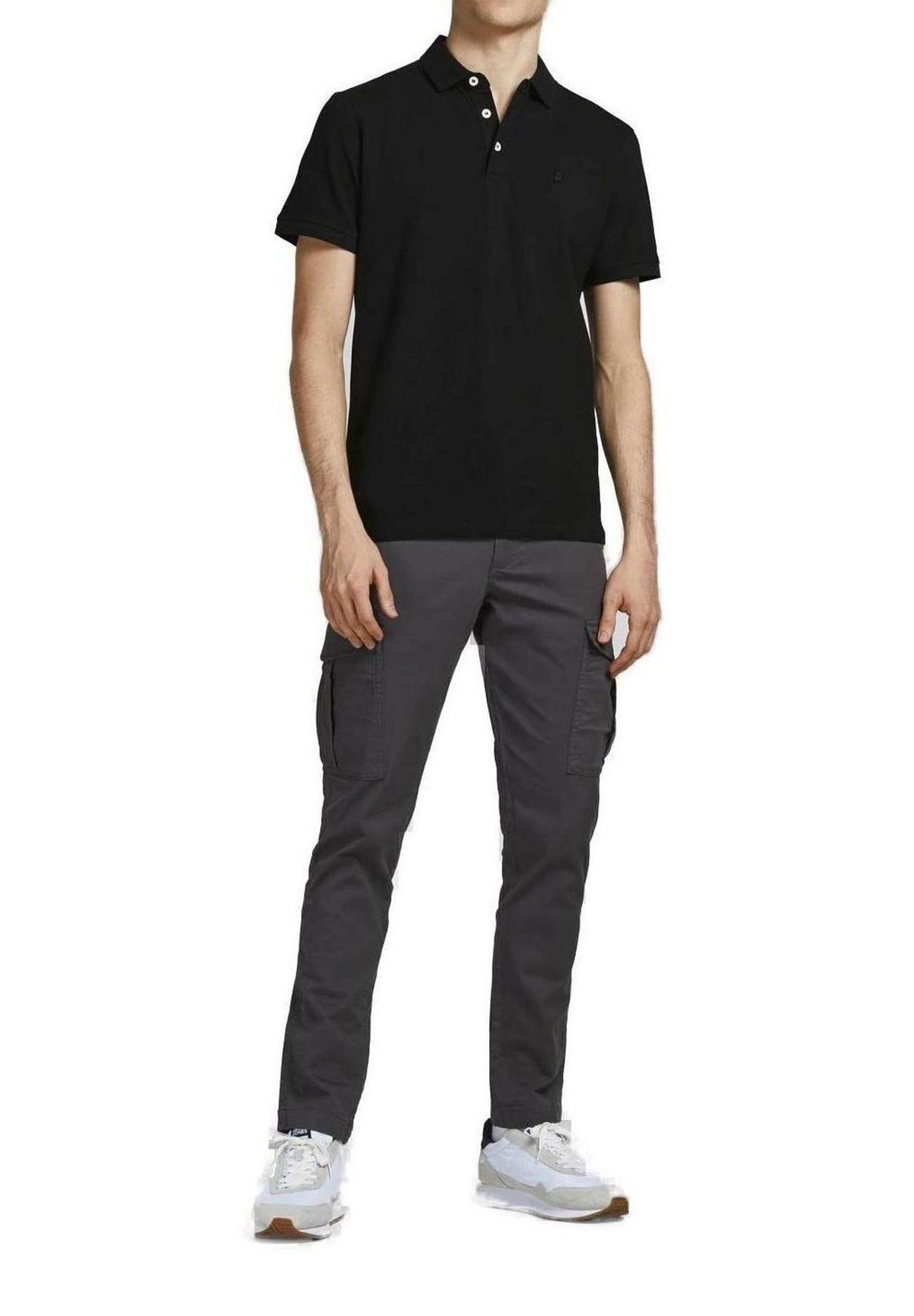 Jack & Jones Polo Uomo Jack & Jones 12136668 black Nero