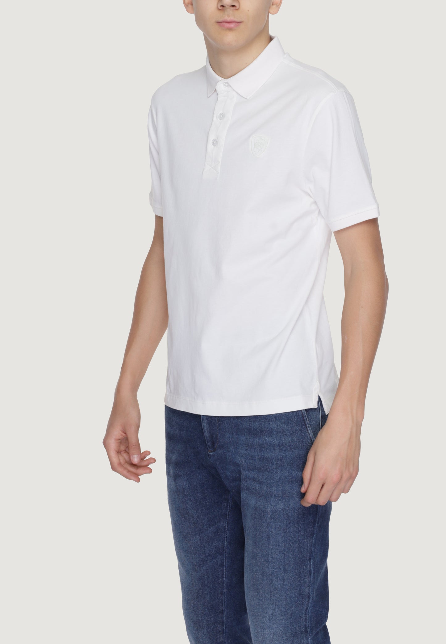 Blauer Polo Uomo