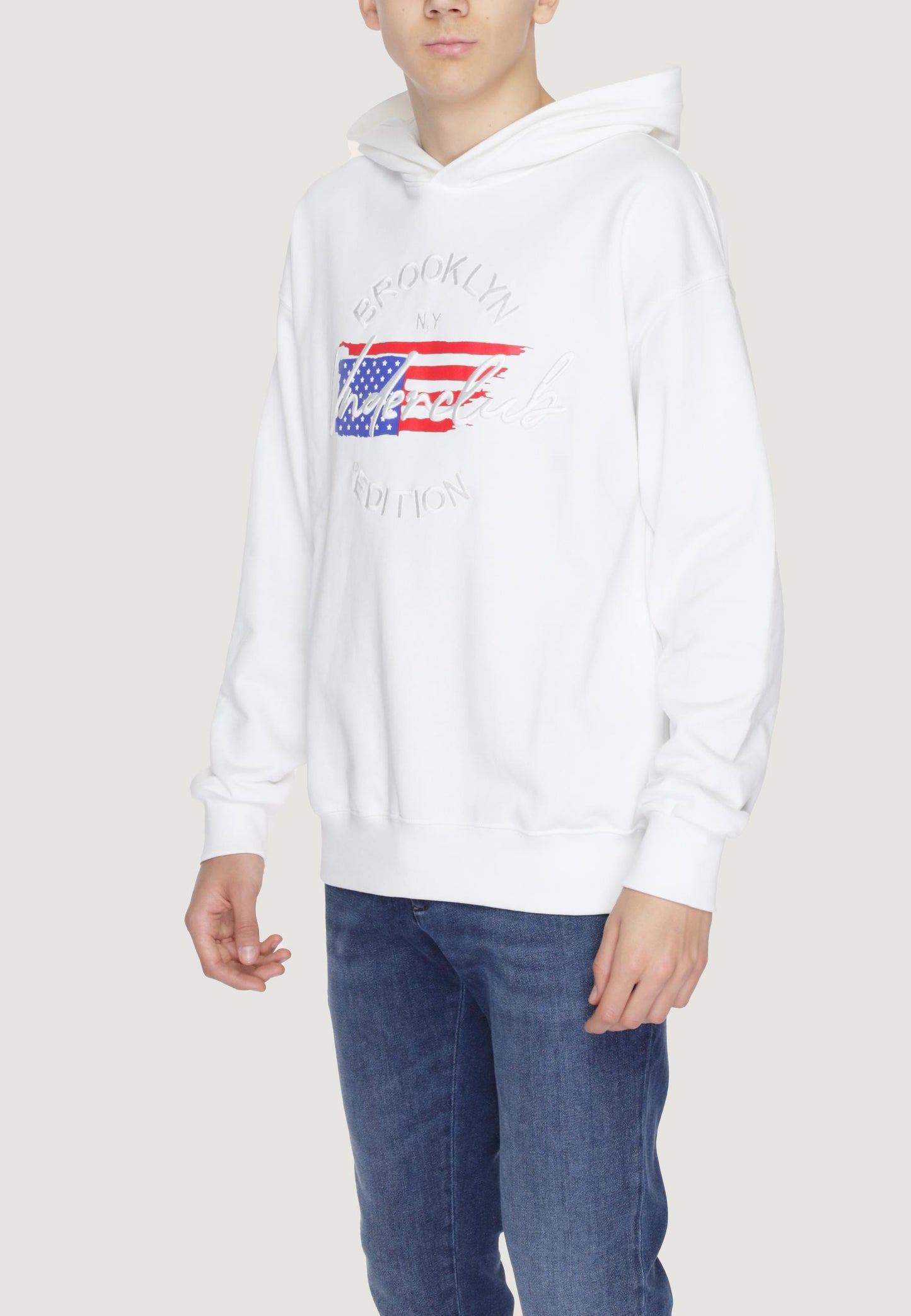 Underclub Felpa Uomo Underclub 24EUC80080 white Bianco