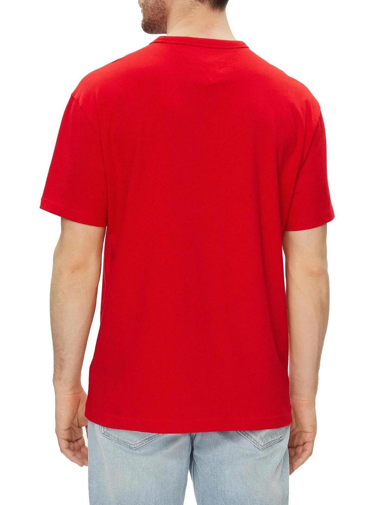 Tommy Hilfiger Jeans T-Shirt Uomo Tommy Hilfiger Jeans DM0DM18872 red Rosso