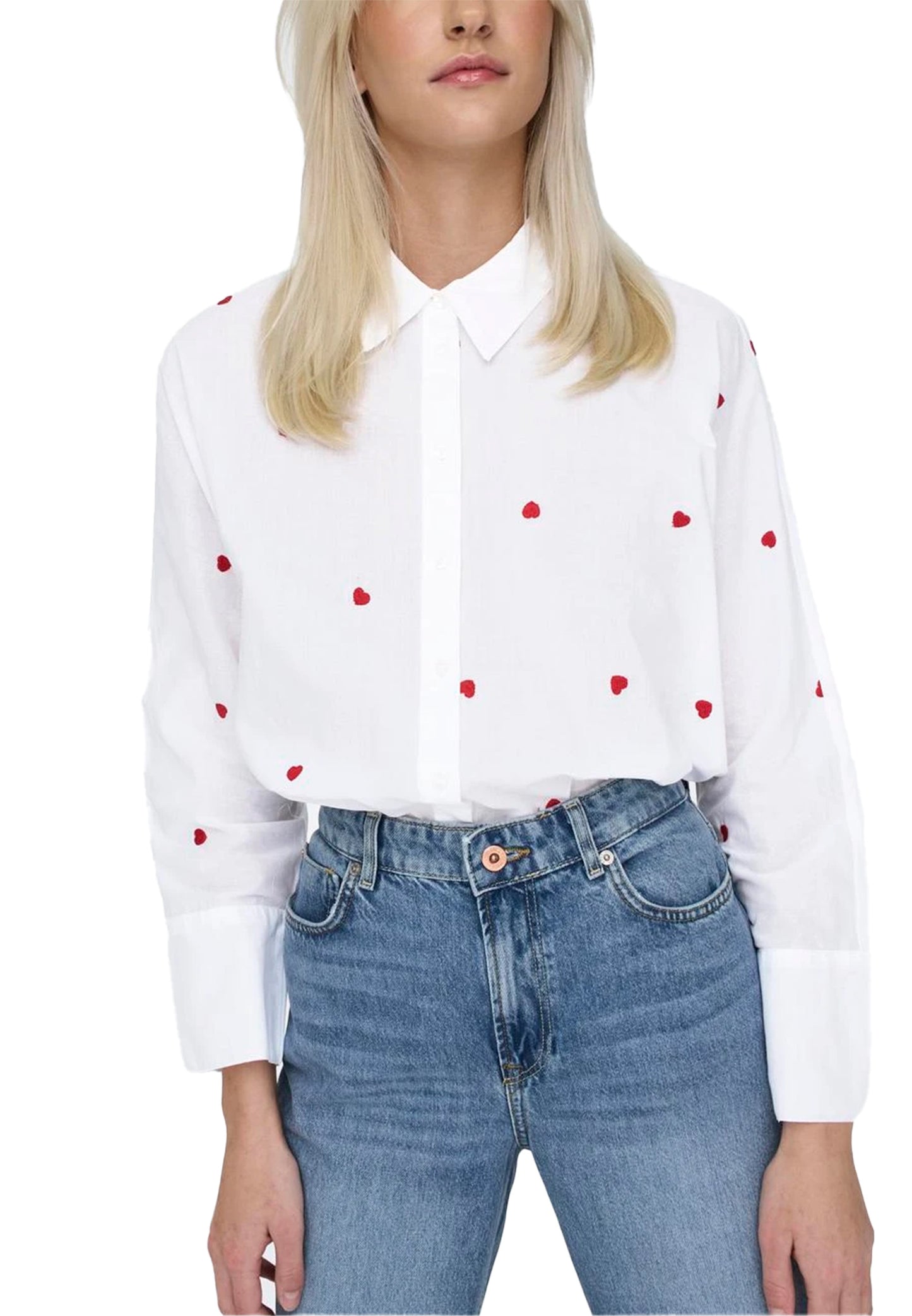 Only Camicia Donna Only 15283743 white Bianco