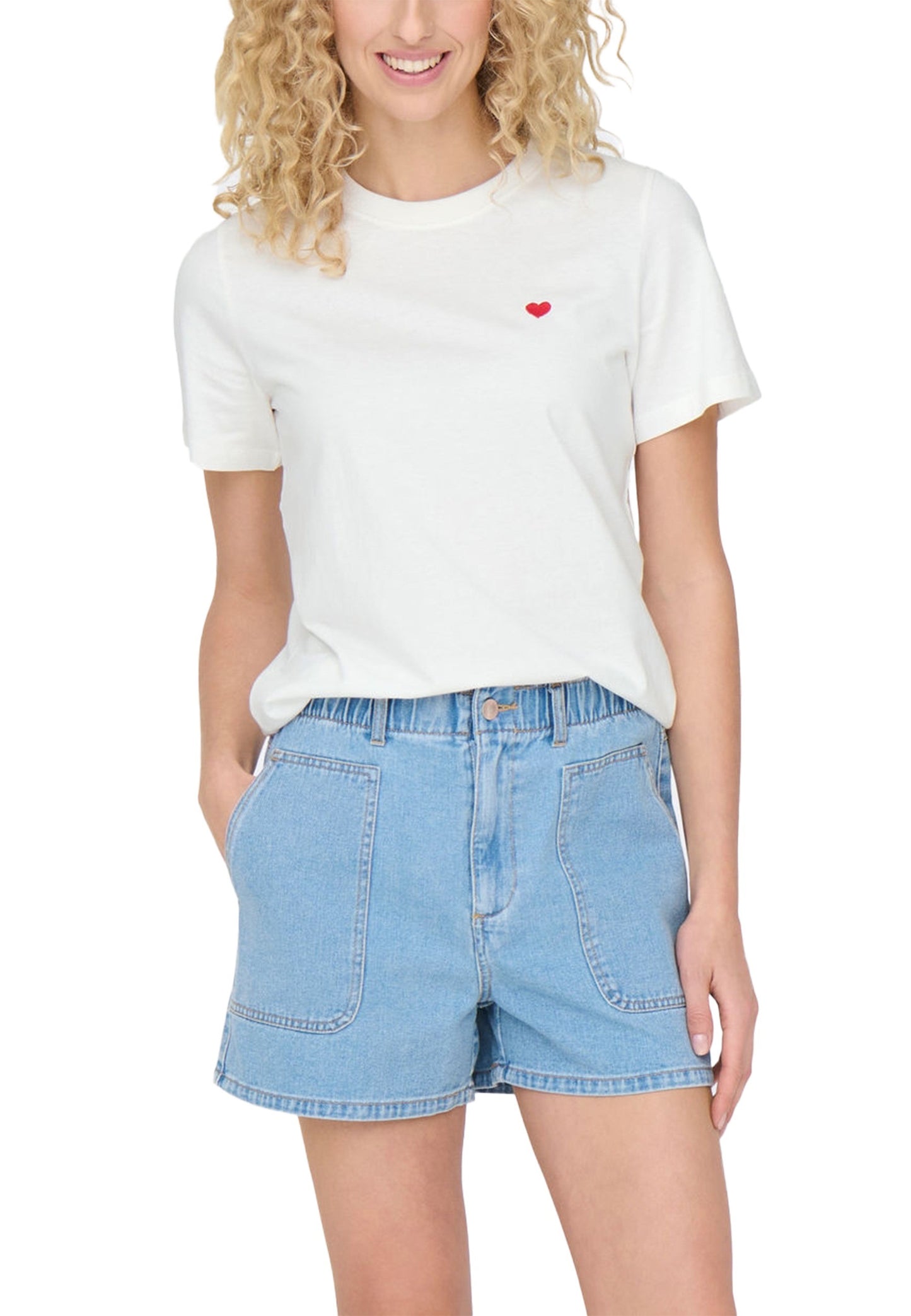 Jacqueline De Yong T-Shirt Donna Jacqueline De Yong 15298612 white Bianco