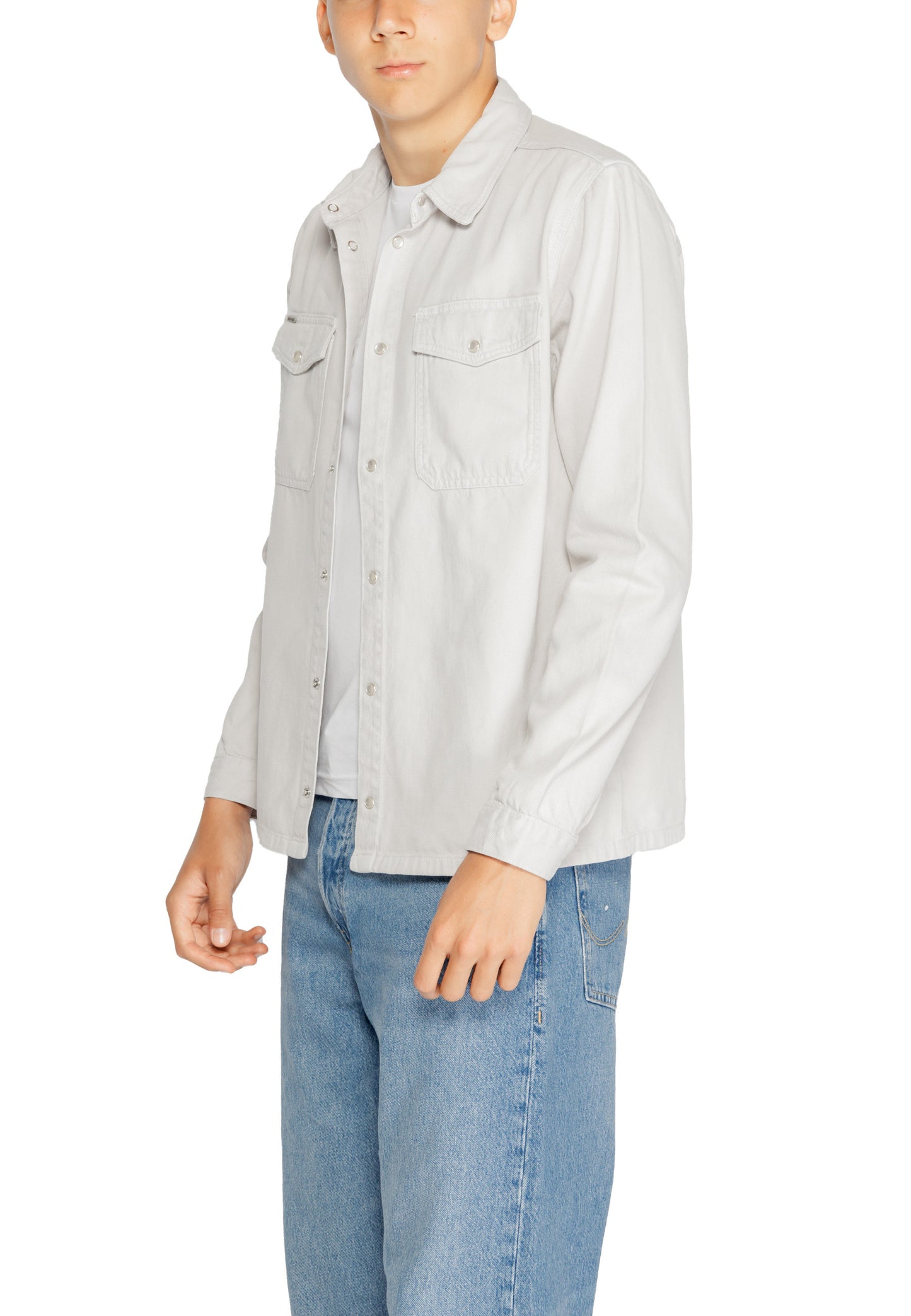 Antony Morato Camicia Uomo Antony Morato MMSL00725-FA700133 grey Grigio