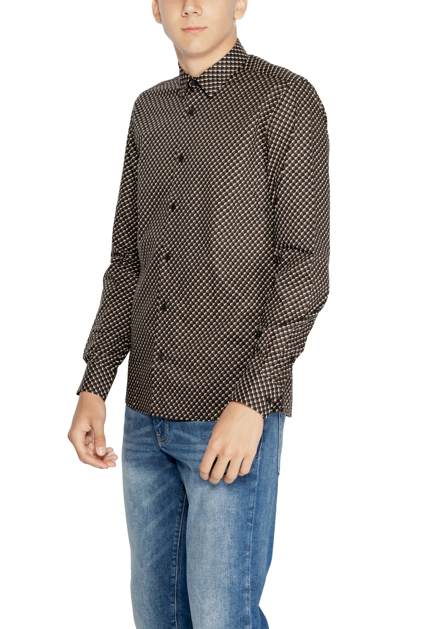 Antony Morato Camicia Uomo Antony Morato MMSL00614-FA430623 brown Marrone