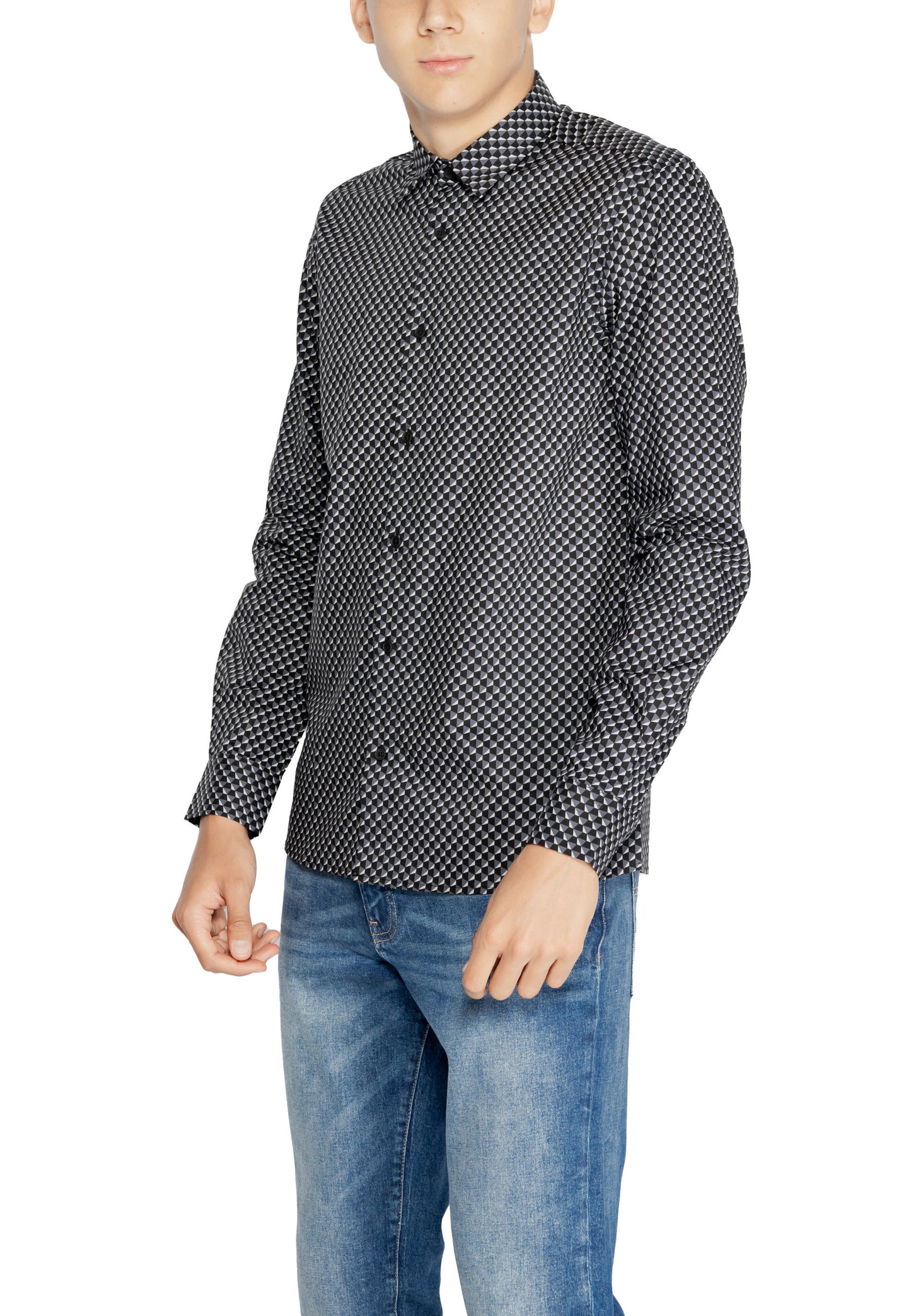 Antony Morato Camicia Uomo Antony Morato MMSL00614-FA430623 grey Grigio