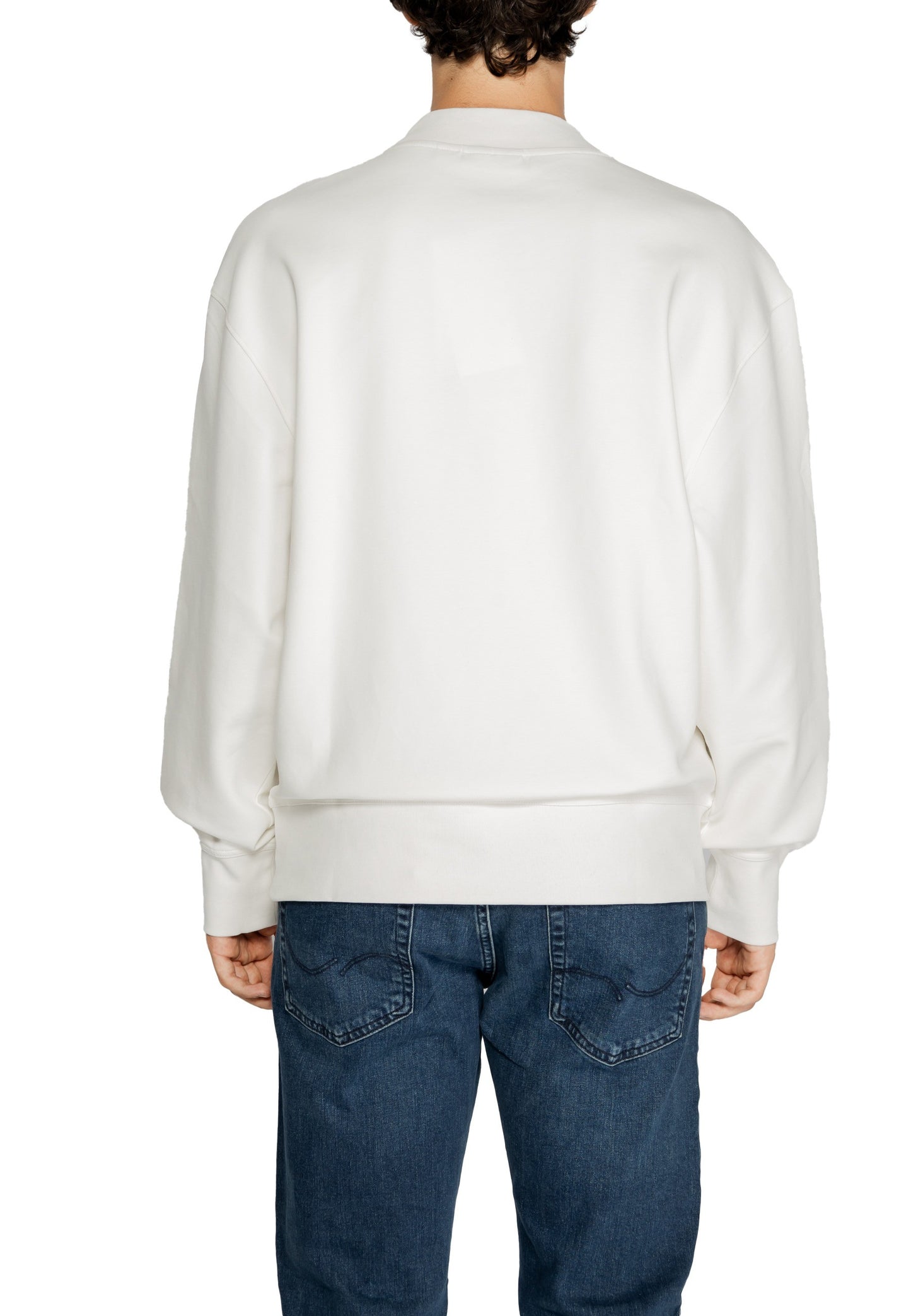 Calvin Klein Felpa Uomo Calvin Klein J30J326134 white Bianco