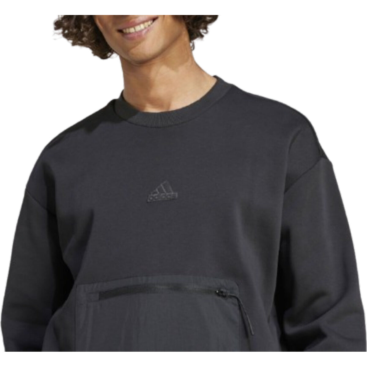 Adidas Felpa Uomo Adidas IY1521 black Nero