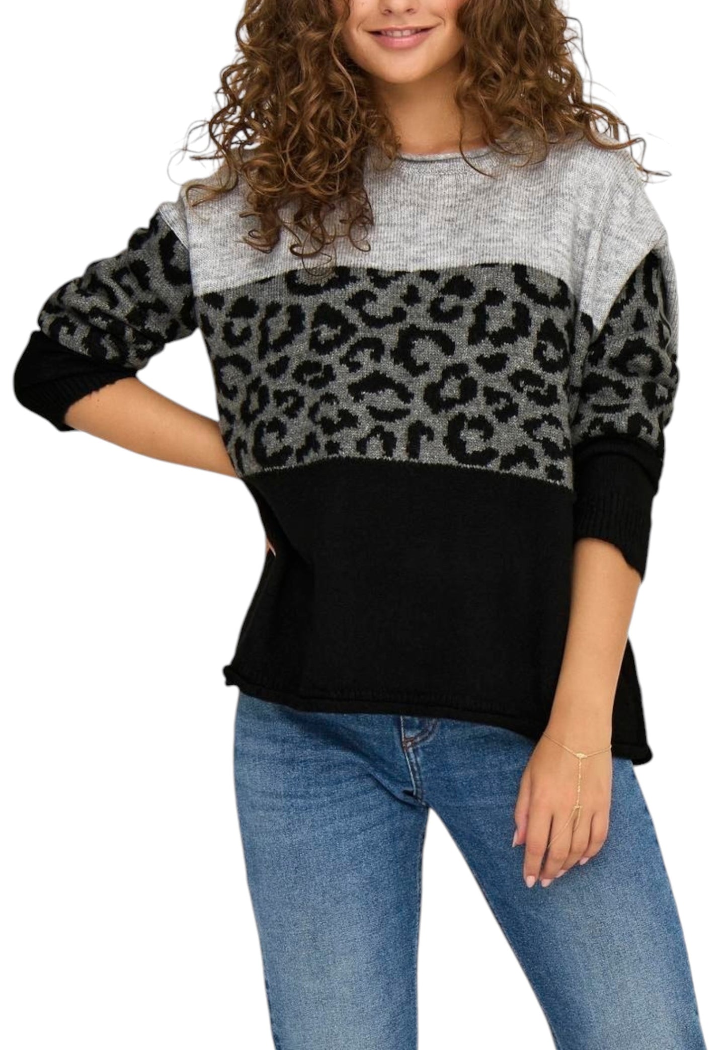 Only Maglia Donna Only 15294969 grey grey