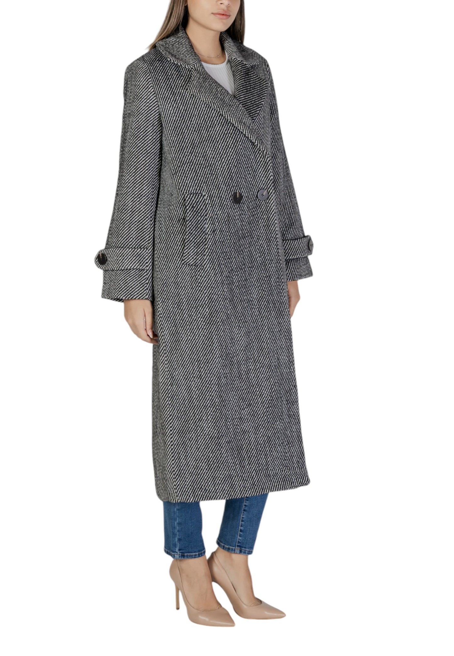 Vila Clothes Cappotto Donna Vila Clothes 14097914 black Nero