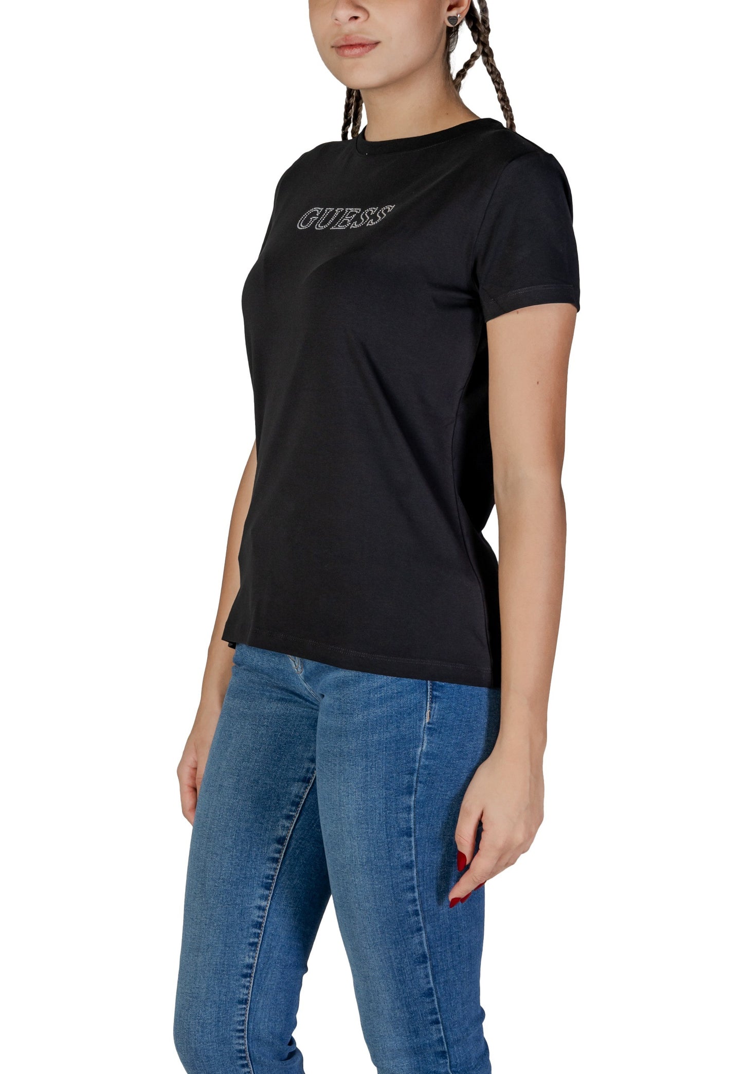 Guess Active T-Shirt Donna Guess Active V3BI11 J1314 black Nero