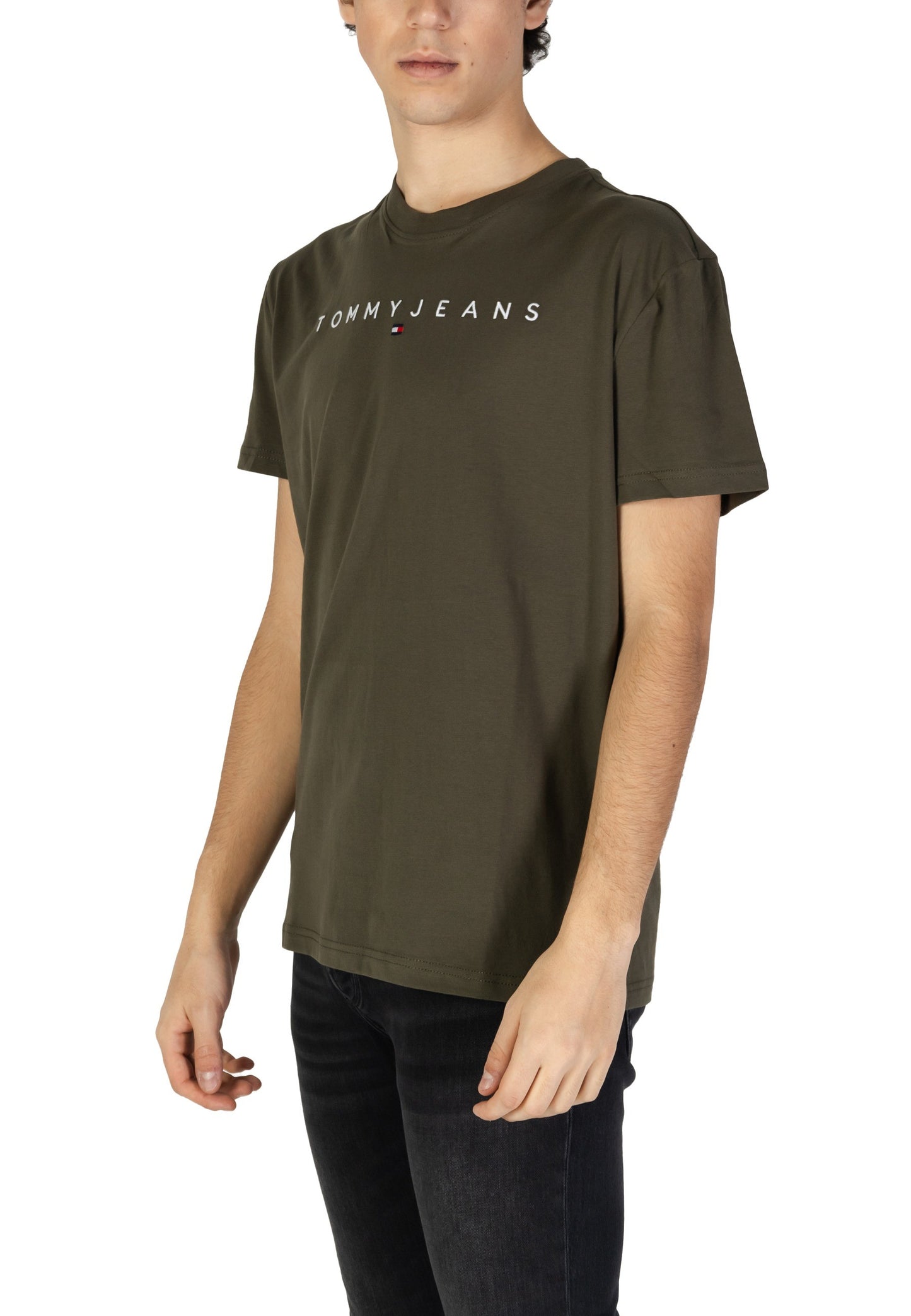 Tommy Hilfiger Jeans T-Shirt Uomo Tommy Hilfiger Jeans DM0DM20744 green Verde