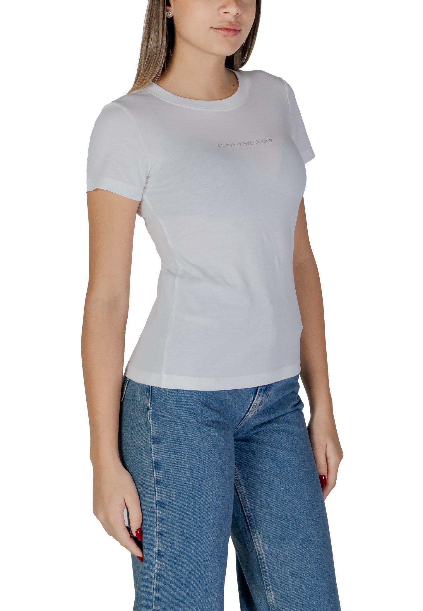 Calvin Klein Jeans T-Shirt Donna Calvin Klein Jeans J20J224990 white Bianco