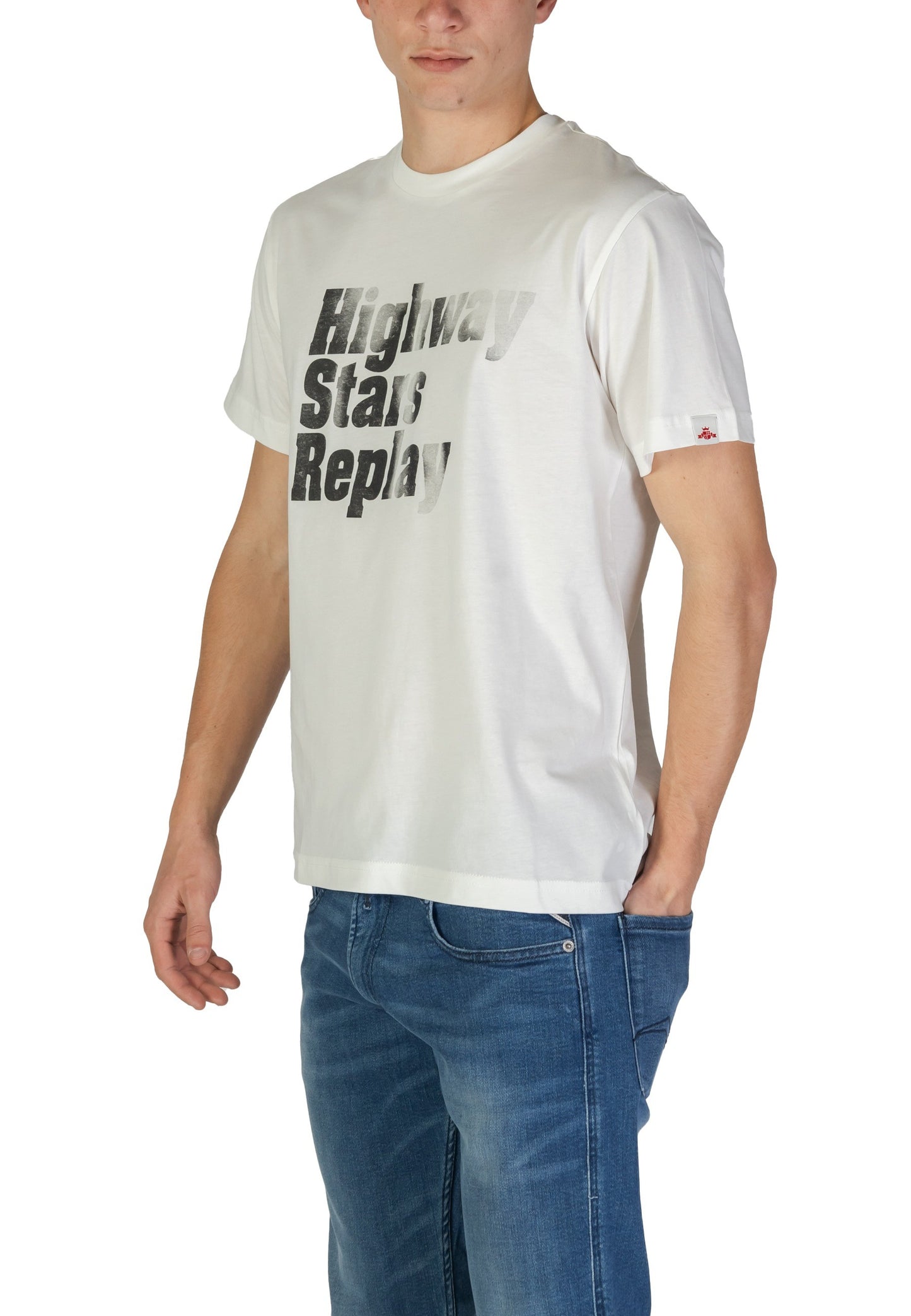 Replay T-Shirt Uomo Replay M3035.000.2660 white Bianco