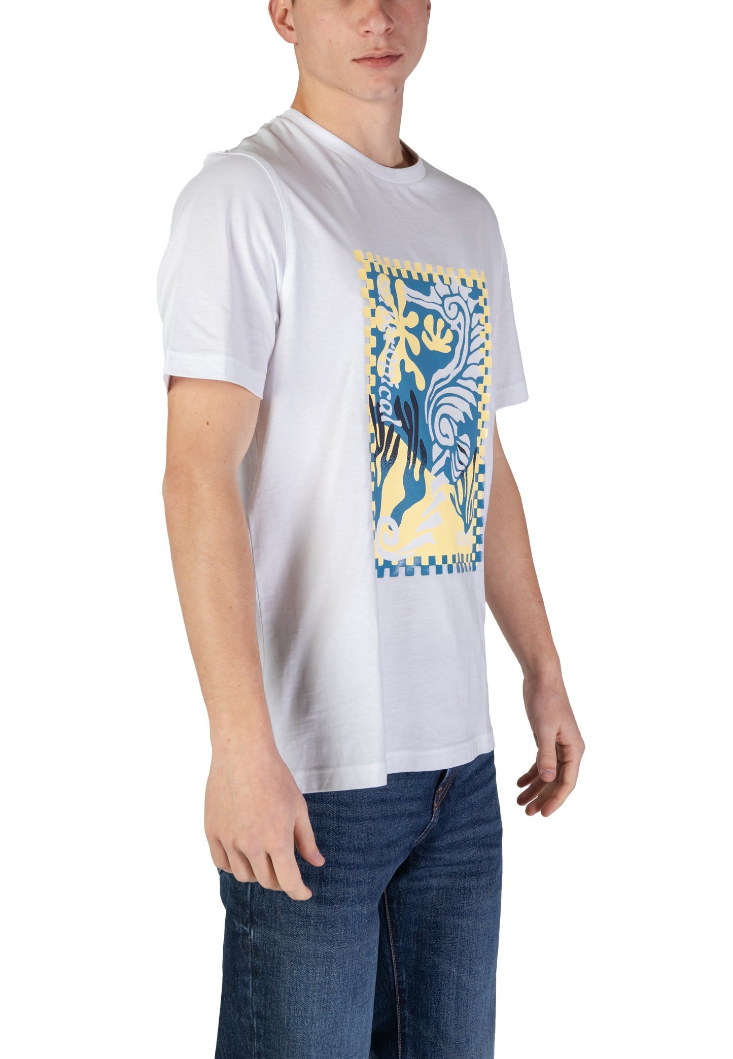 Boss T-Shirt Uomo Boss 50516003 white Bianco