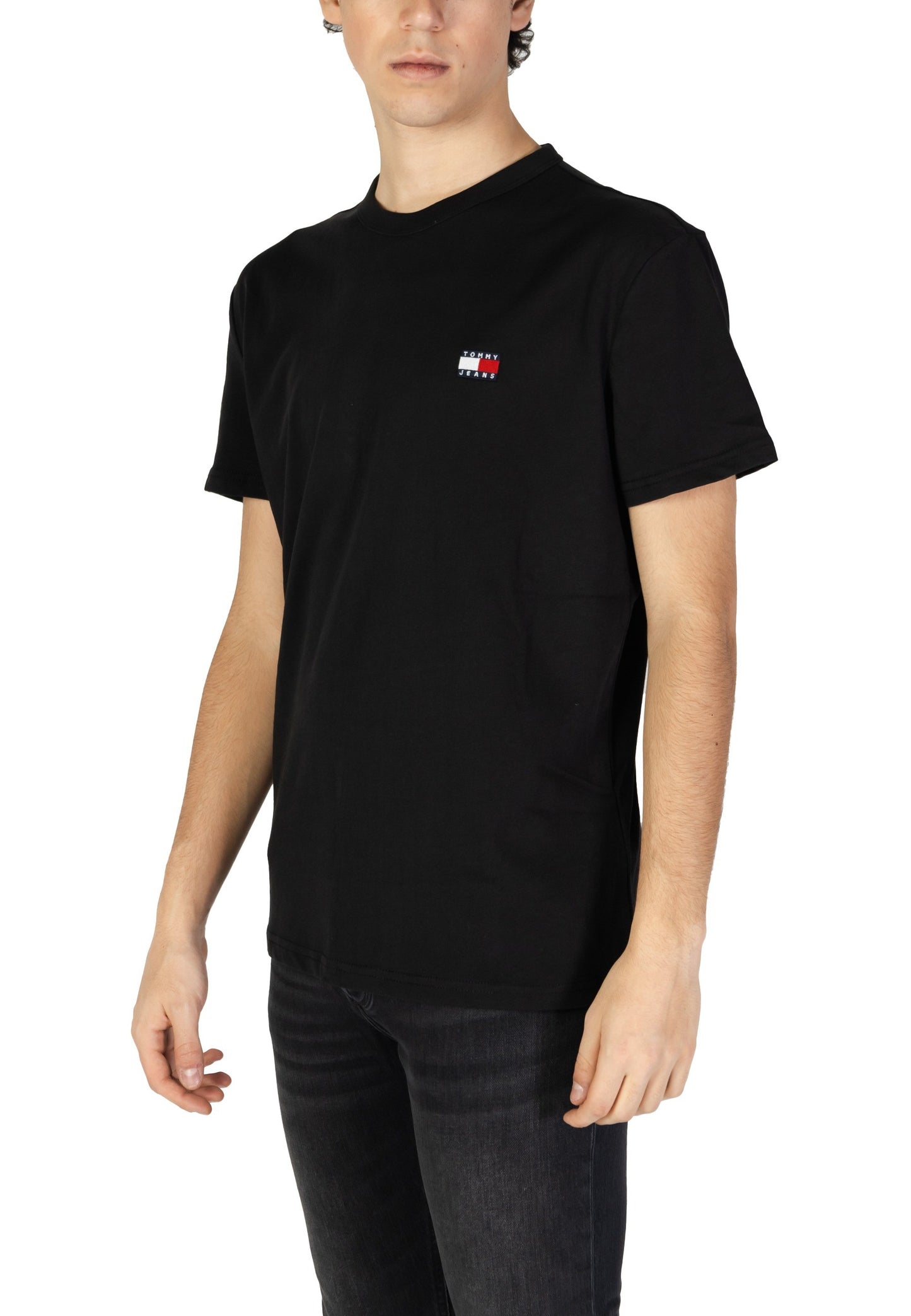 Tommy Hilfiger Jeans T-Shirt Uomo Tommy Hilfiger Jeans DM0DM20322 black Nero