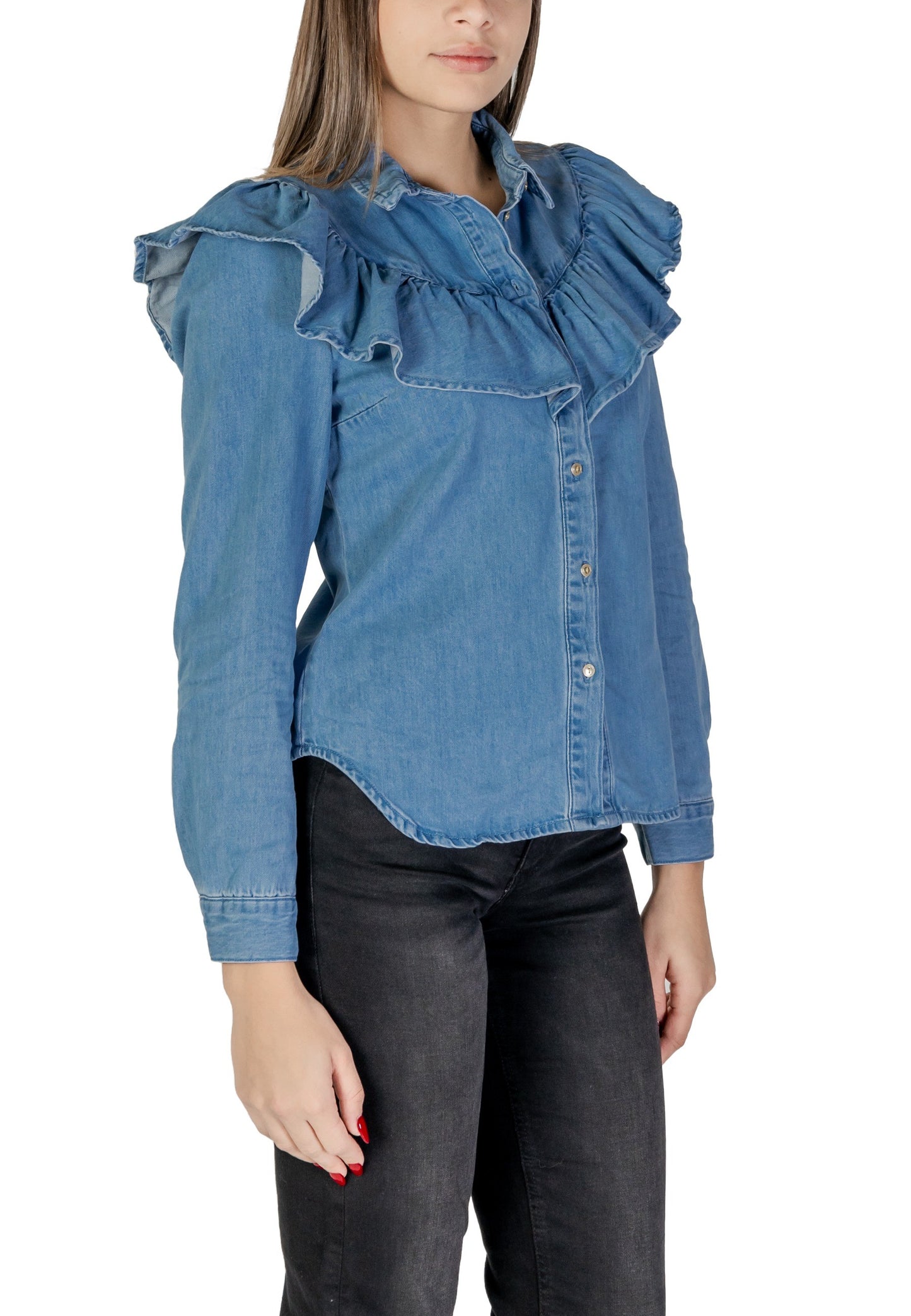 Only Camicia Donna Only 15297988 blue Blu