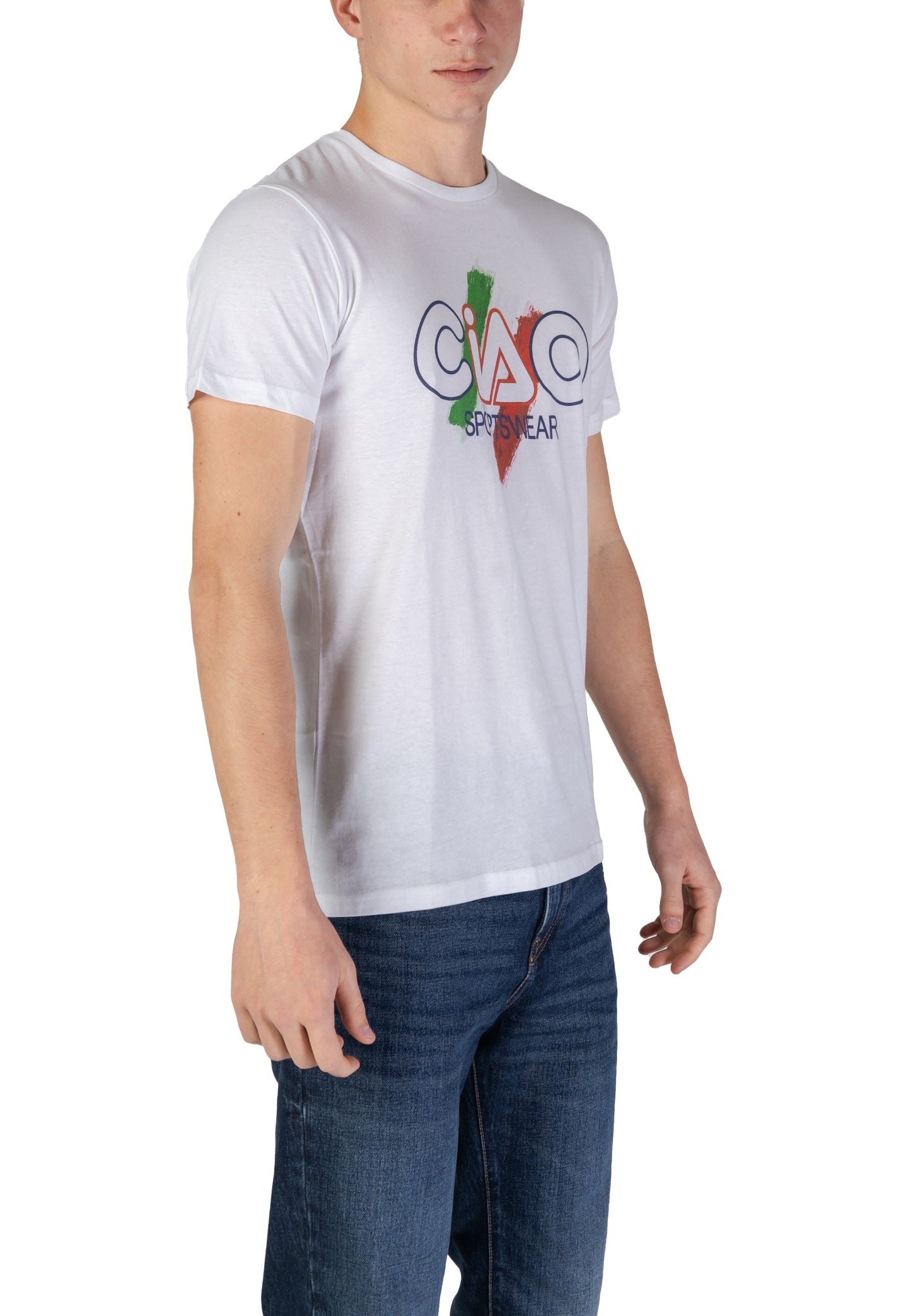 Ciao Sportswear T-Shirt Uomo Ciao Sportswear C-M-T-01001 white Bianco