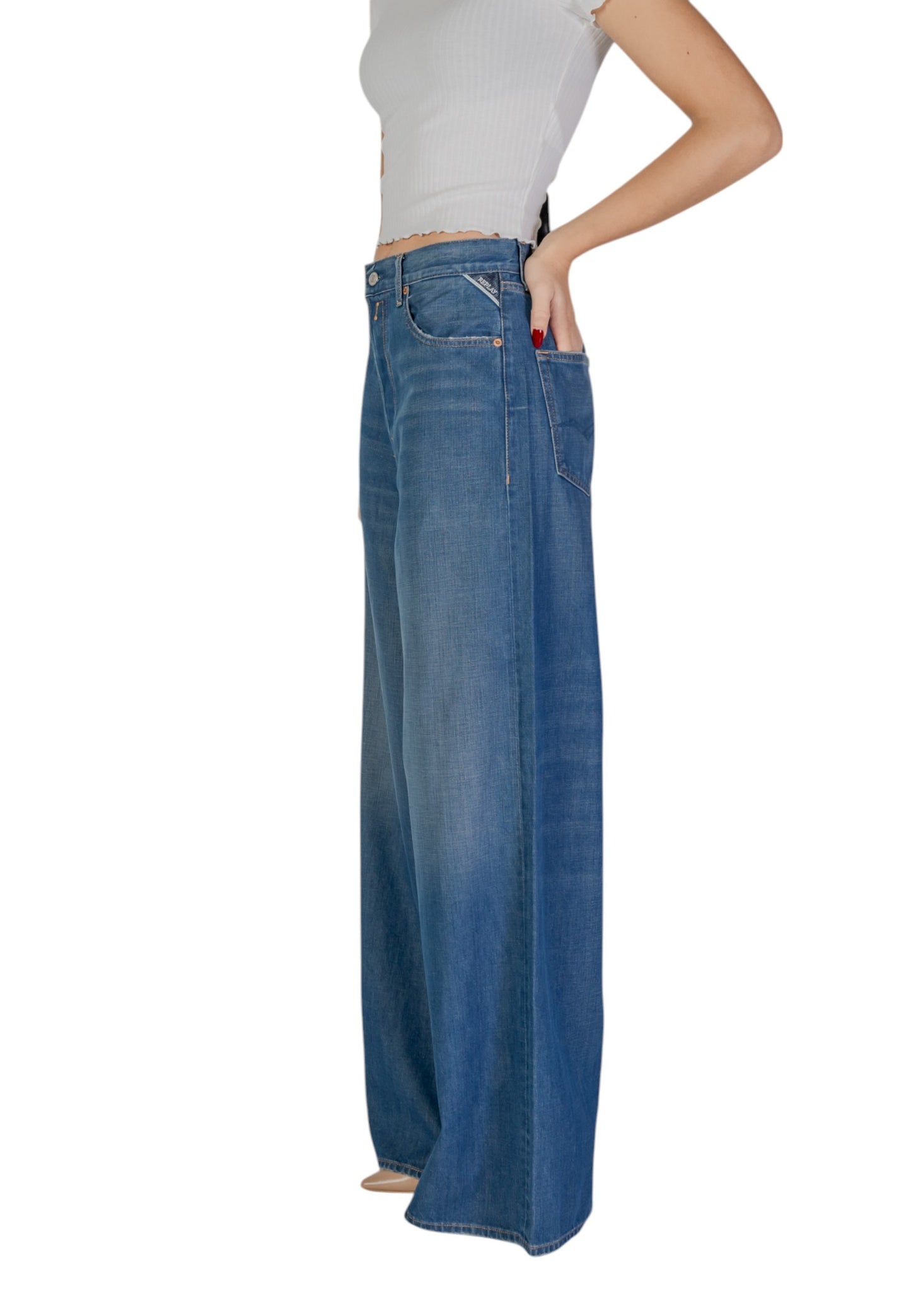 Replay Pantaloni Donna Replay WA535.000.878 893 blue Blu