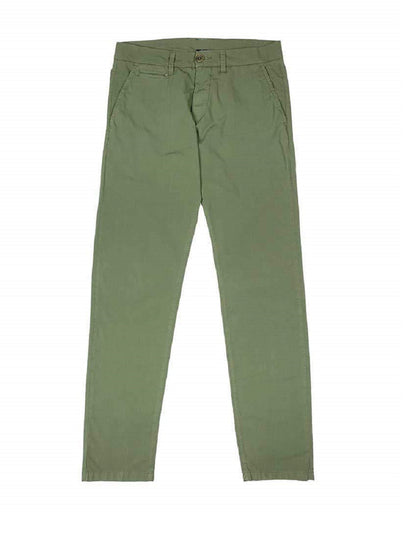 Pantalón chino de algodón Les Copains con pierna recta y bolsillos franceses en los laterales.